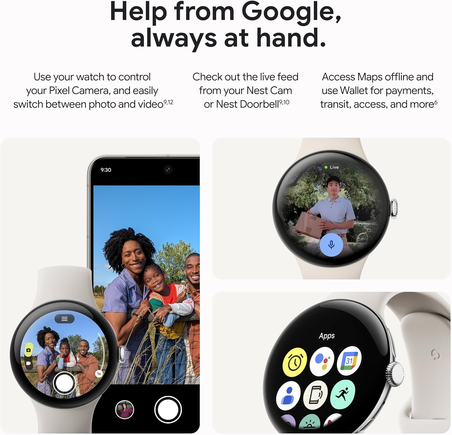 Google Pixel Watch 3 (45mm) Latest Model - Android Smartwatch, Heart Rate Tracking, Fitbit Advanced Running, Fitness Insights, 24-Hour Battery - Matte Black Aluminum Case - Obsidian Band - Wi-Fi image 9