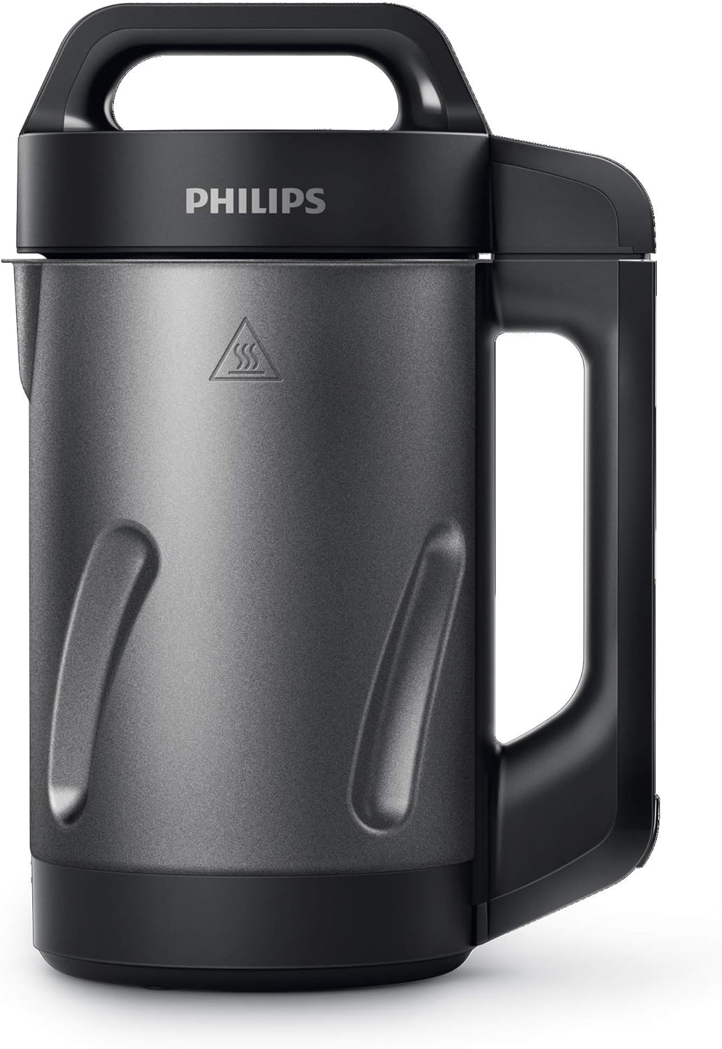 Philips Viva Collection SoupMaker, 1.2 L, Makes 2-4 servings, 6 Pre-set Programs, SoupPro Technology, Soup in Less than 18 Minutes, Eeasy Clean, Recipe Book, Black and Stainless Steel (HR2204/70) image 1