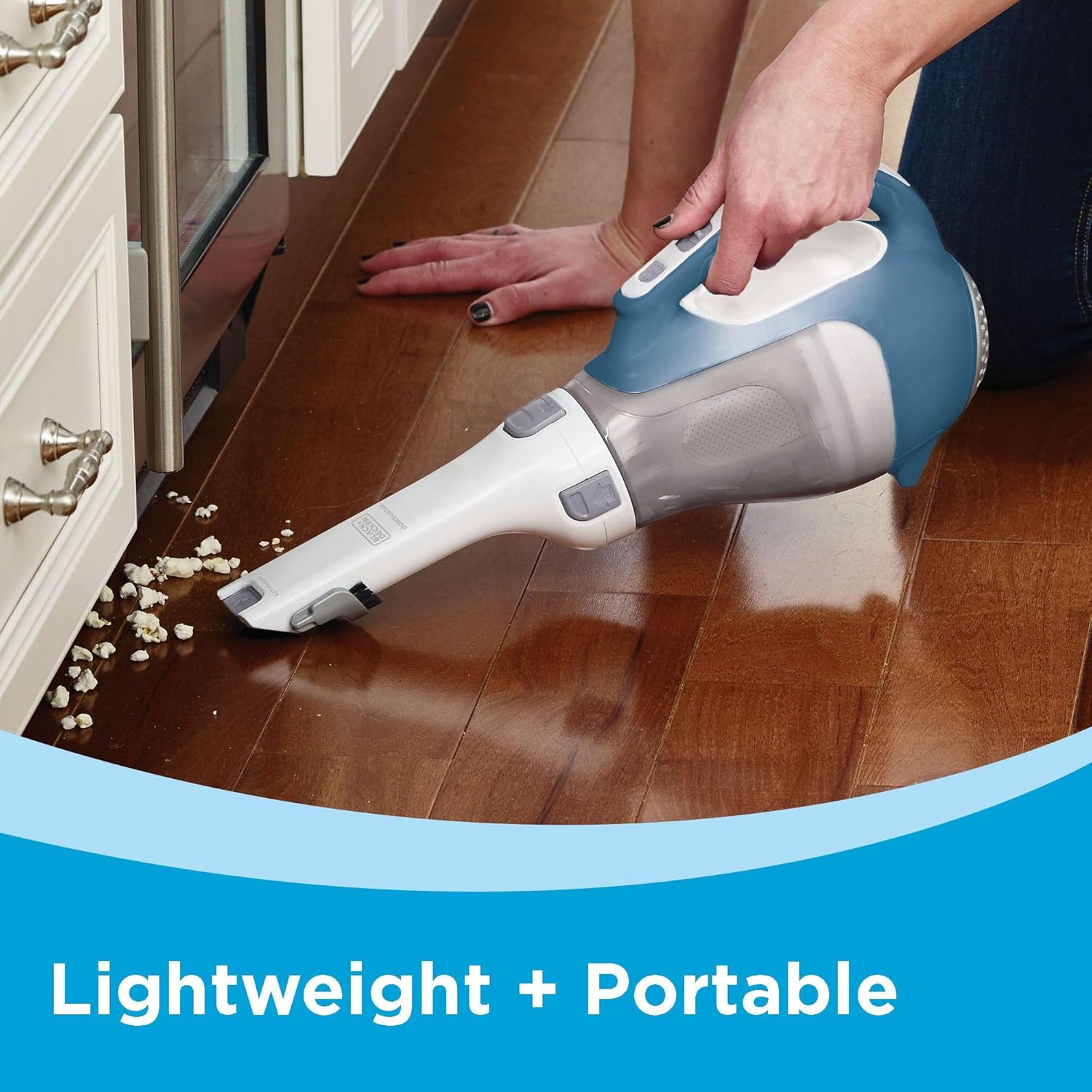 BLACK+DECKER dustbuster AdvancedClean Cordless Handheld Vacuum, Compact Home and Car Vacuum with Crevice Tool (CHV1410L) image 6