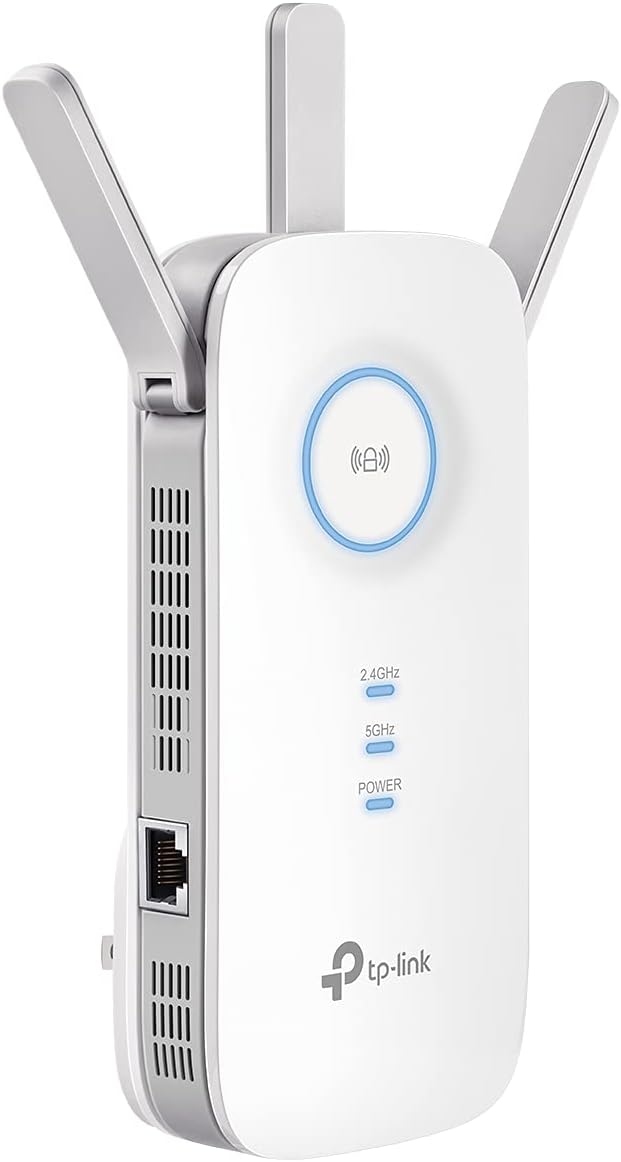 TP-Link AC1900 WiFi Range Extender RE550 | Dual-Band Wireless Repeater Amplifier w/Gigabit Ethernet Port | Up to 2200 Sq. Ft., 32 Devices | Internet Signal Booster | APP Setup | EasyMesh Compatible image 1