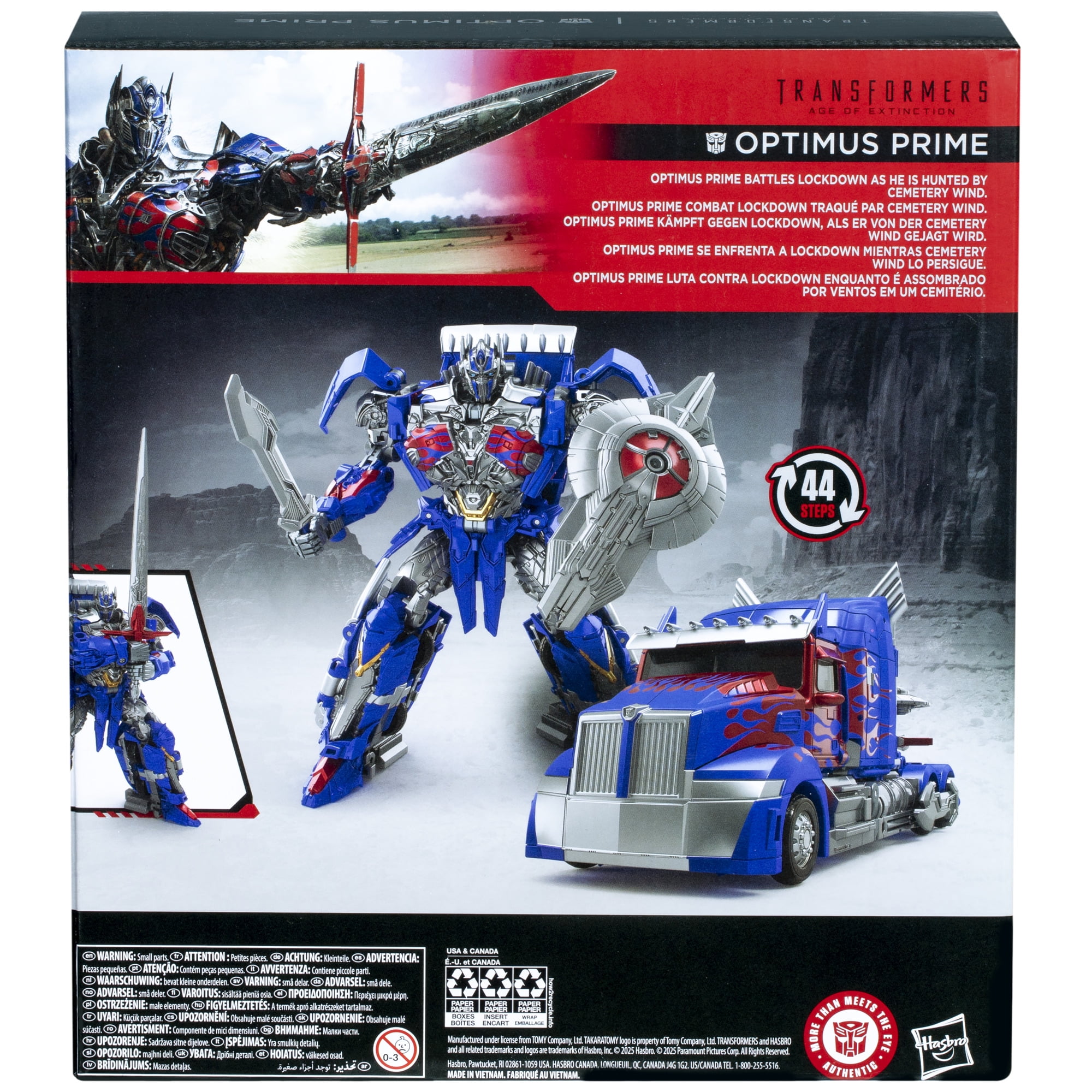 Transformers Studio Series Leader Class Age of Extinction Optimus Prime 8.5” Action Figure, 8+ image 4