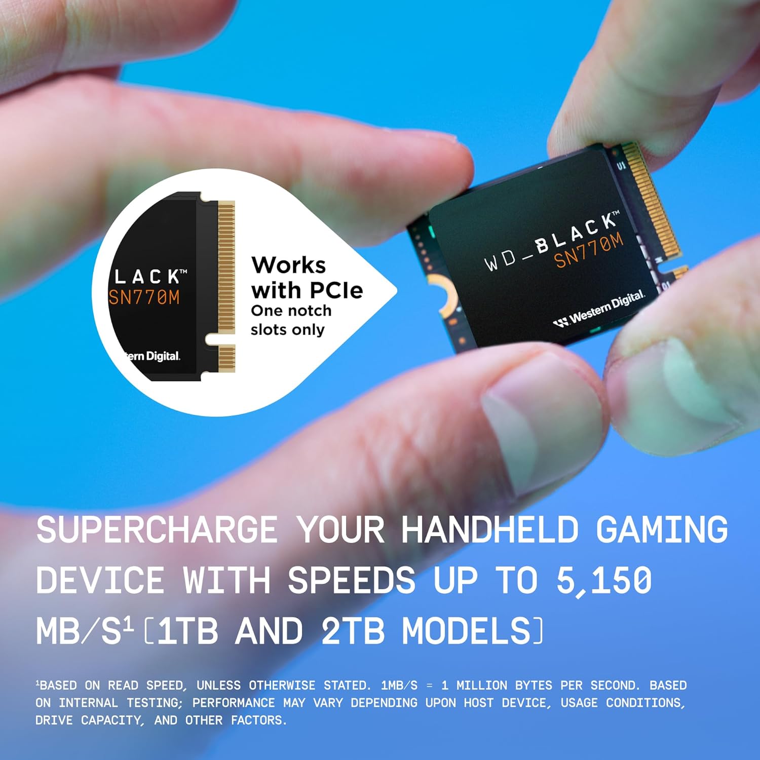 WD_BLACK 2TB SN770M M.2 2230 NVMe SSD for Handheld Gaming Devices, Speeds up to 5,150MB/s, TLC 3D NAND, Great for Steam Deck and Microsoft Surface - WDBDNH0020BBK-WRSN image 4