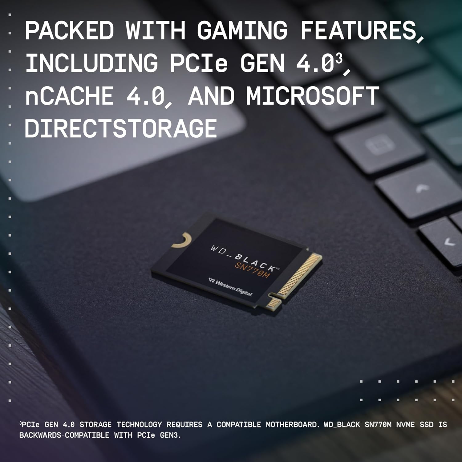 WD_BLACK 2TB SN770M M.2 2230 NVMe SSD for Handheld Gaming Devices, Speeds up to 5,150MB/s, TLC 3D NAND, Great for Steam Deck and Microsoft Surface - WDBDNH0020BBK-WRSN image 6