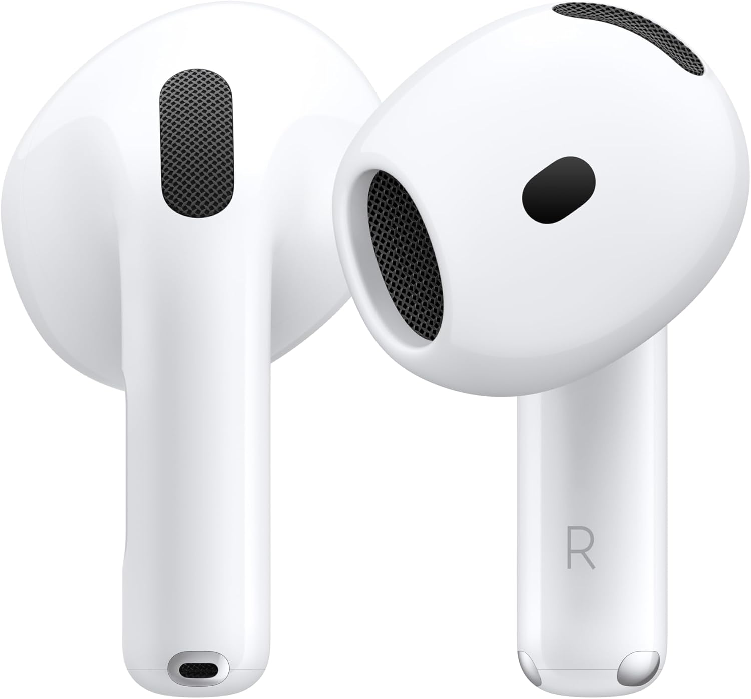 Apple AirPods 4 Wireless Earbuds, Bluetooth Headphones, Personalized Spatial Audio, Sweat and Water Resistant, USB-C Charging Case, H2 Chip, Up to 30 Hours of Battery Life, Effortless Setup for iPhone image 1