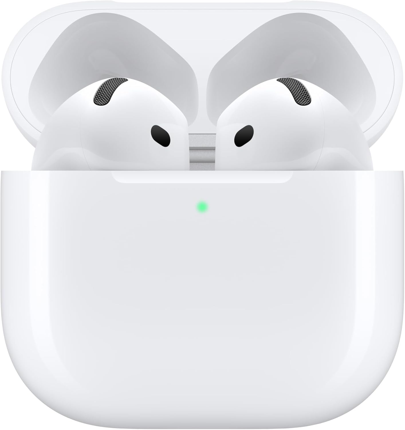 Apple AirPods 4 Wireless Earbuds, Bluetooth Headphones, Personalized Spatial Audio, Sweat and Water Resistant, USB-C Charging Case, H2 Chip, Up to 30 Hours of Battery Life, Effortless Setup for iPhone image 2