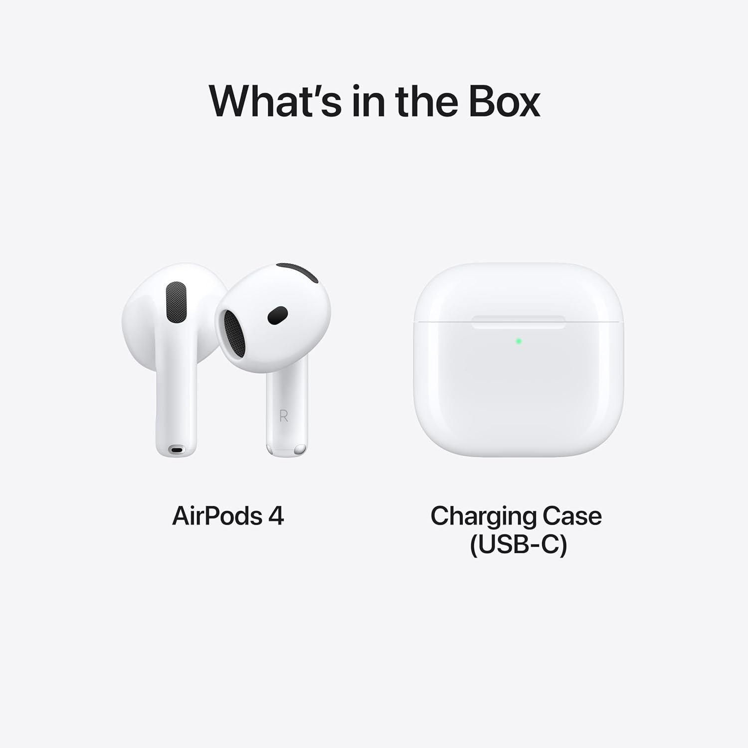 Apple AirPods 4 Wireless Earbuds, Bluetooth Headphones, Personalized Spatial Audio, Sweat and Water Resistant, USB-C Charging Case, H2 Chip, Up to 30 Hours of Battery Life, Effortless Setup for iPhone image 6
