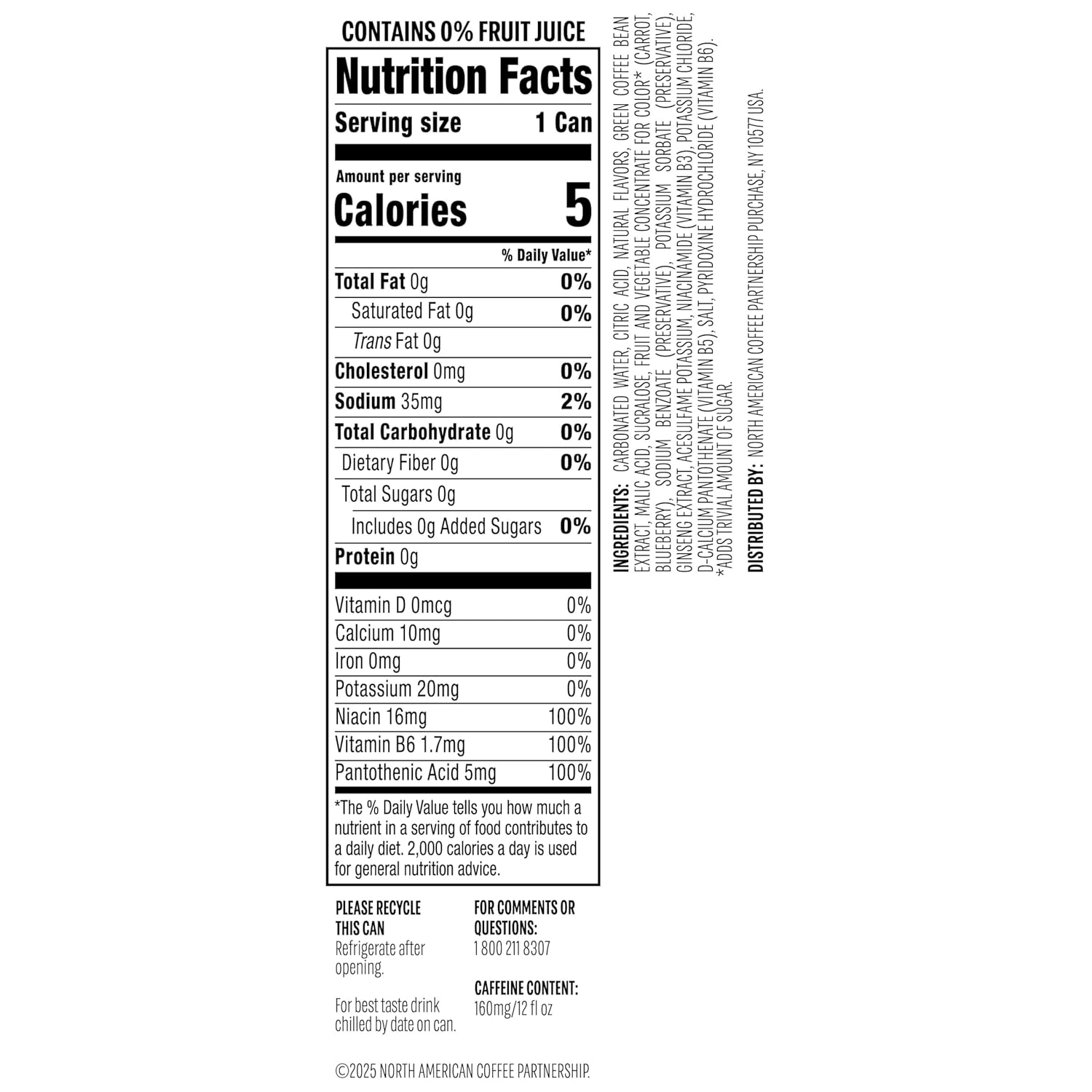 Starbucks Iced Energy Drink, Blueberry Lemonade, Zero Sugar Energy Drink, Plant Based Caffeine, Hydration, Mental Clarity, 12 Fl Oz Cans (Pack of 12) image 2