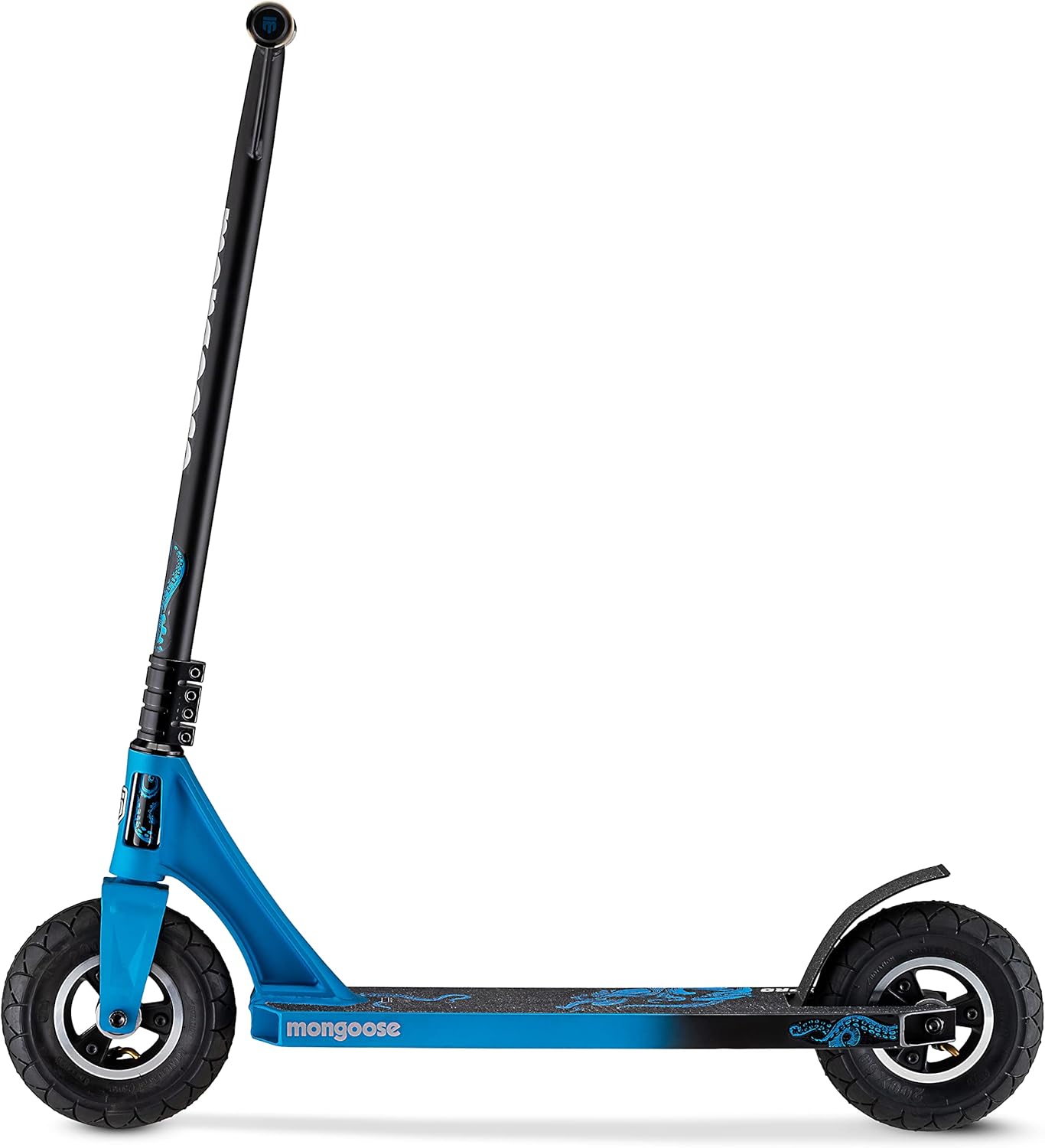 Mongoose Tread Kids and Adult Freestyle Dirt Scooter, 200mm Big Air Filled Tires, Great for Dirt and Gravel, Ages 8 Years and Up, Max Rider Weight 220 Pounds image 5