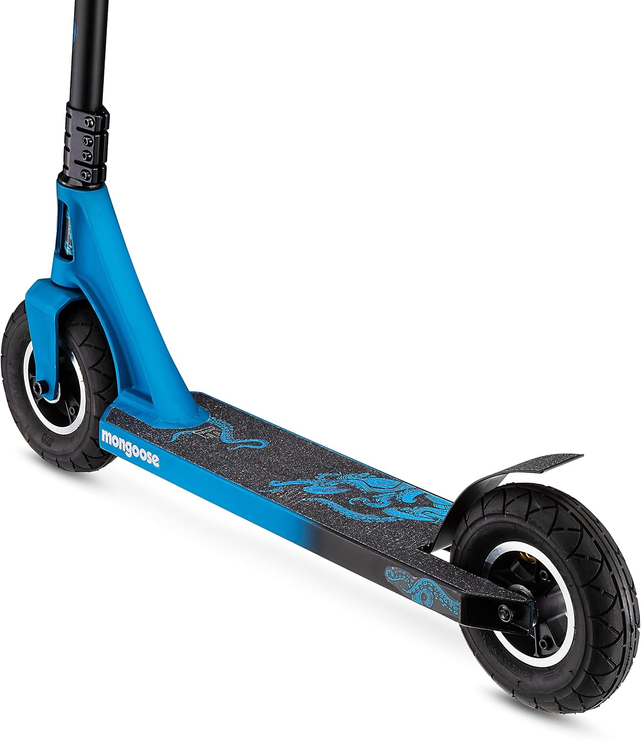 Mongoose Tread Kids and Adult Freestyle Dirt Scooter, 200mm Big Air Filled Tires, Great for Dirt and Gravel, Ages 8 Years and Up, Max Rider Weight 220 Pounds image 7