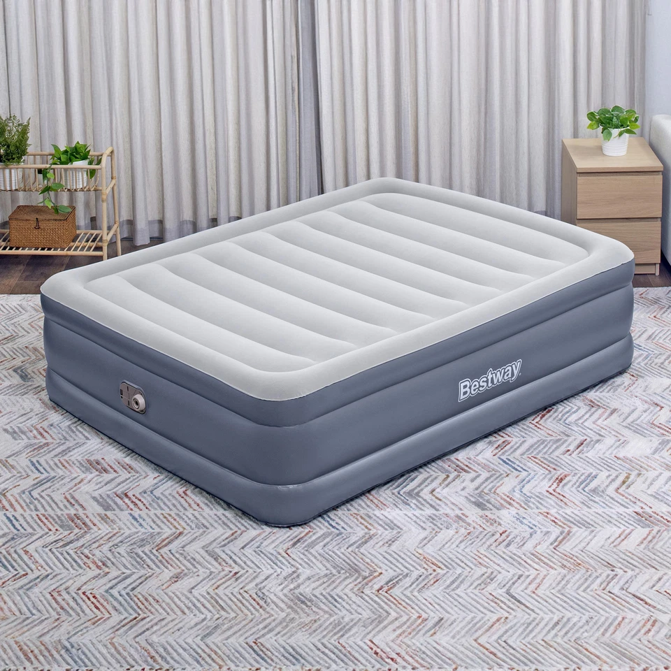Bestway Tritech Airbed, Queen-Sized 20" Mattress with Built-In AC Pump and Bag image 11