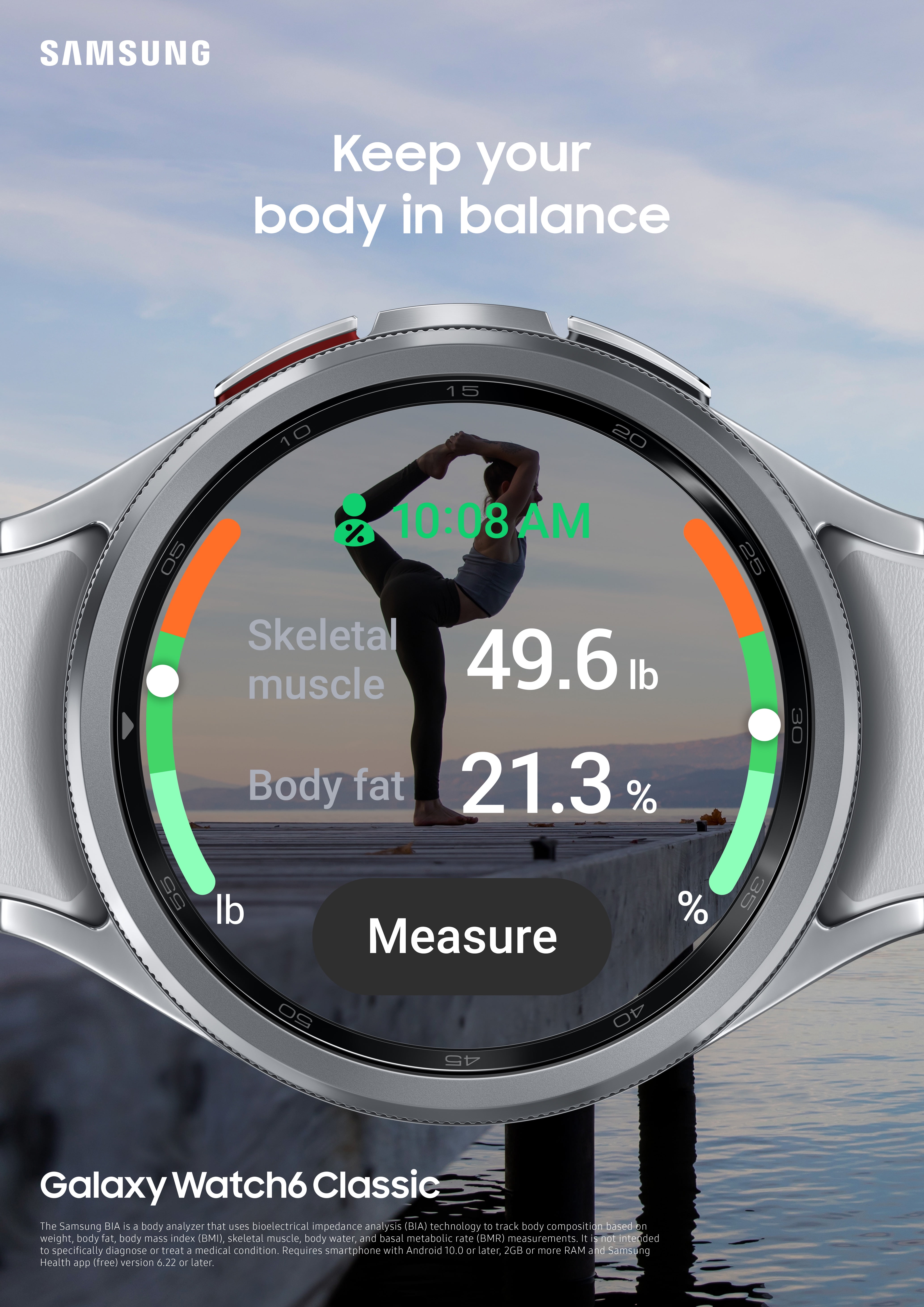 Samsung Galaxy Watch6 Classic 43mm Bluetooth and WiFi Smart Watch, Black image 7