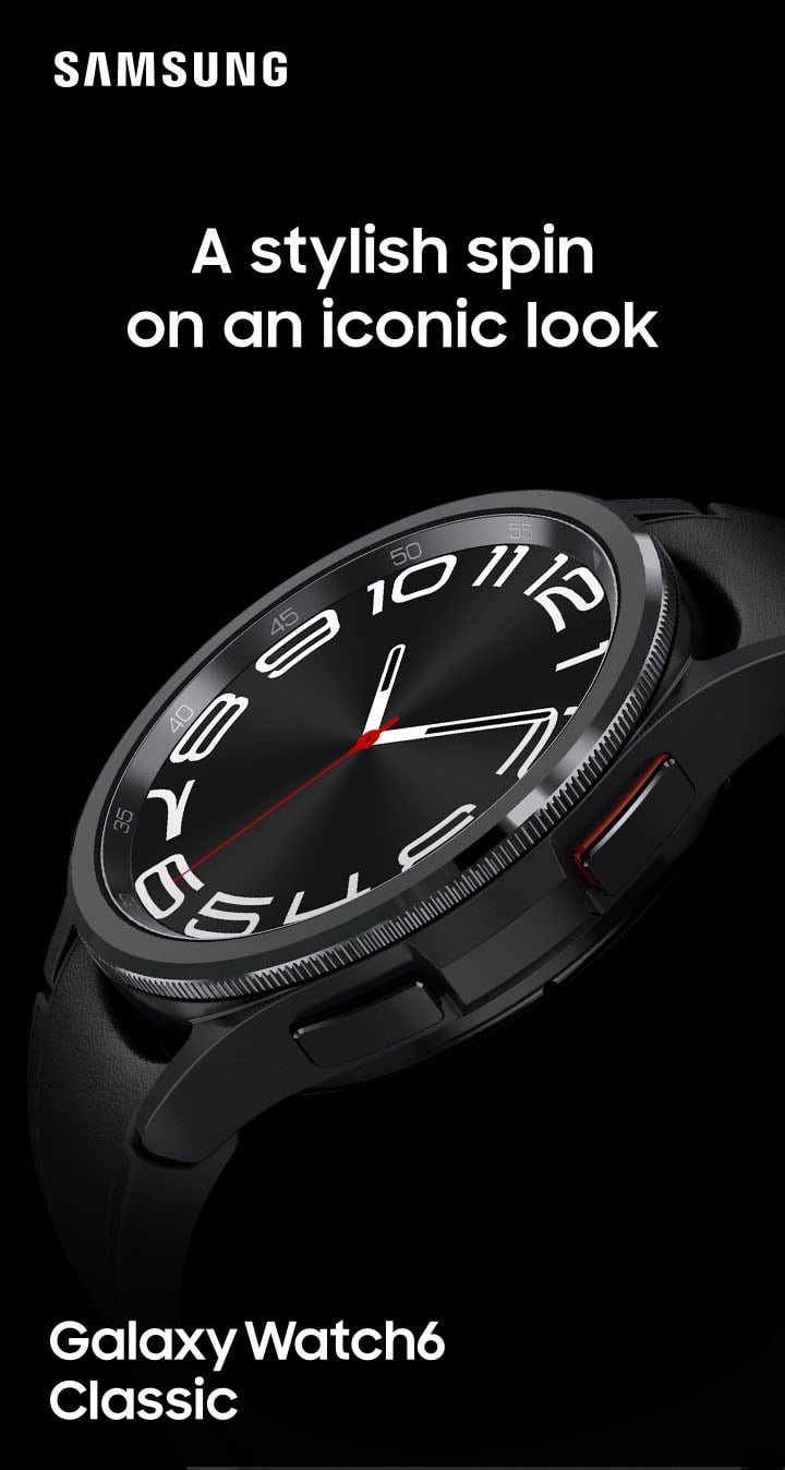 Samsung Galaxy Watch6 Classic 43mm Bluetooth and WiFi Smart Watch, Black image 8