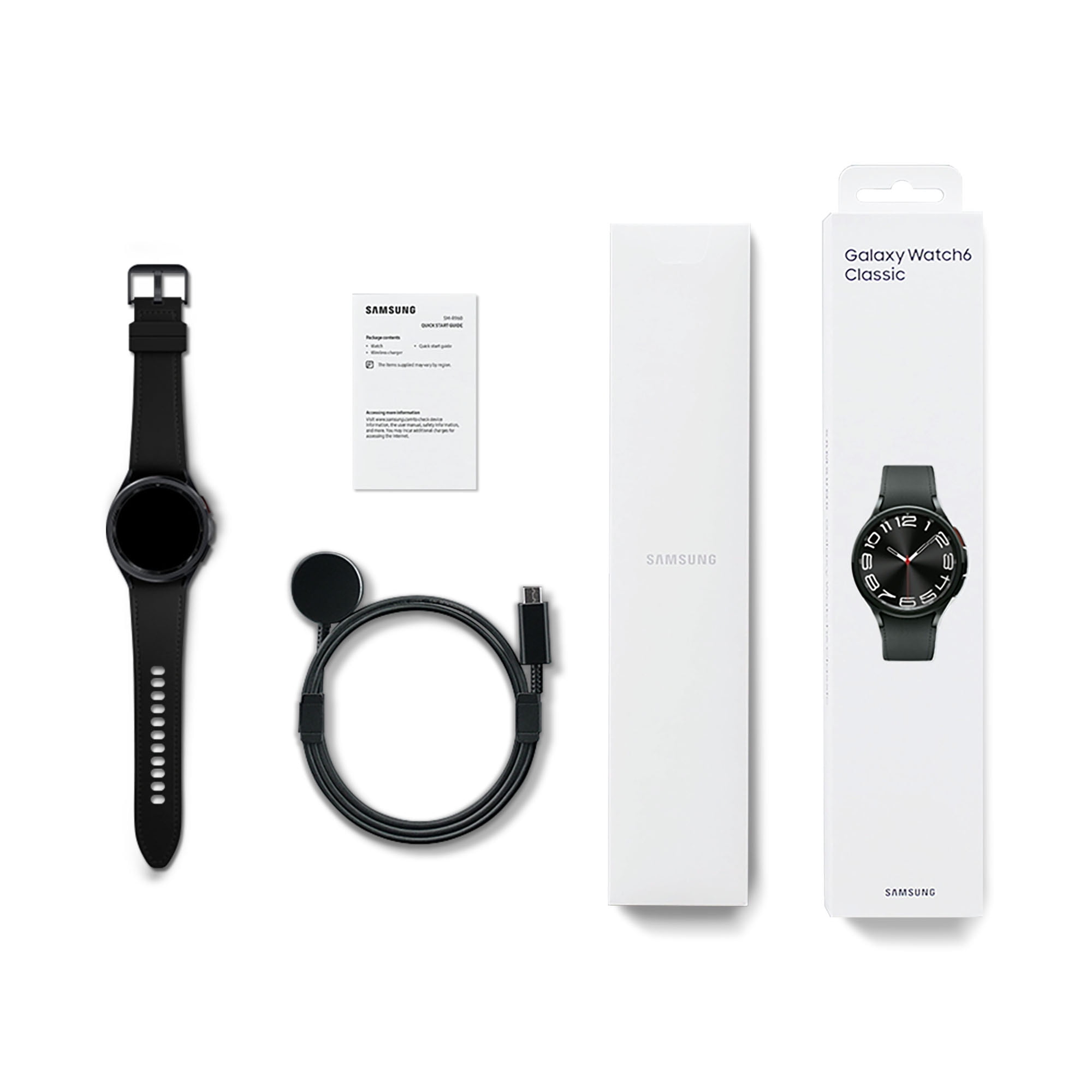Samsung Galaxy Watch6 Classic 43mm Bluetooth and WiFi Smart Watch, Black image 9