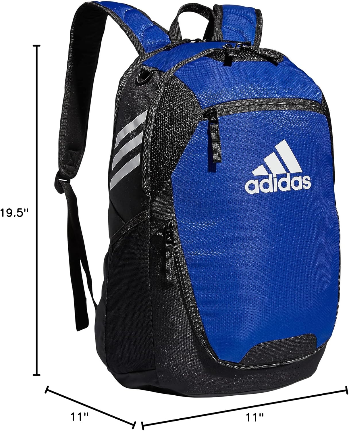adidas Stadium Team Sports Backpack for Men and Women (36l) Durable Athletic Laptop Bag, Royal Blue/3.0, One Size image 8