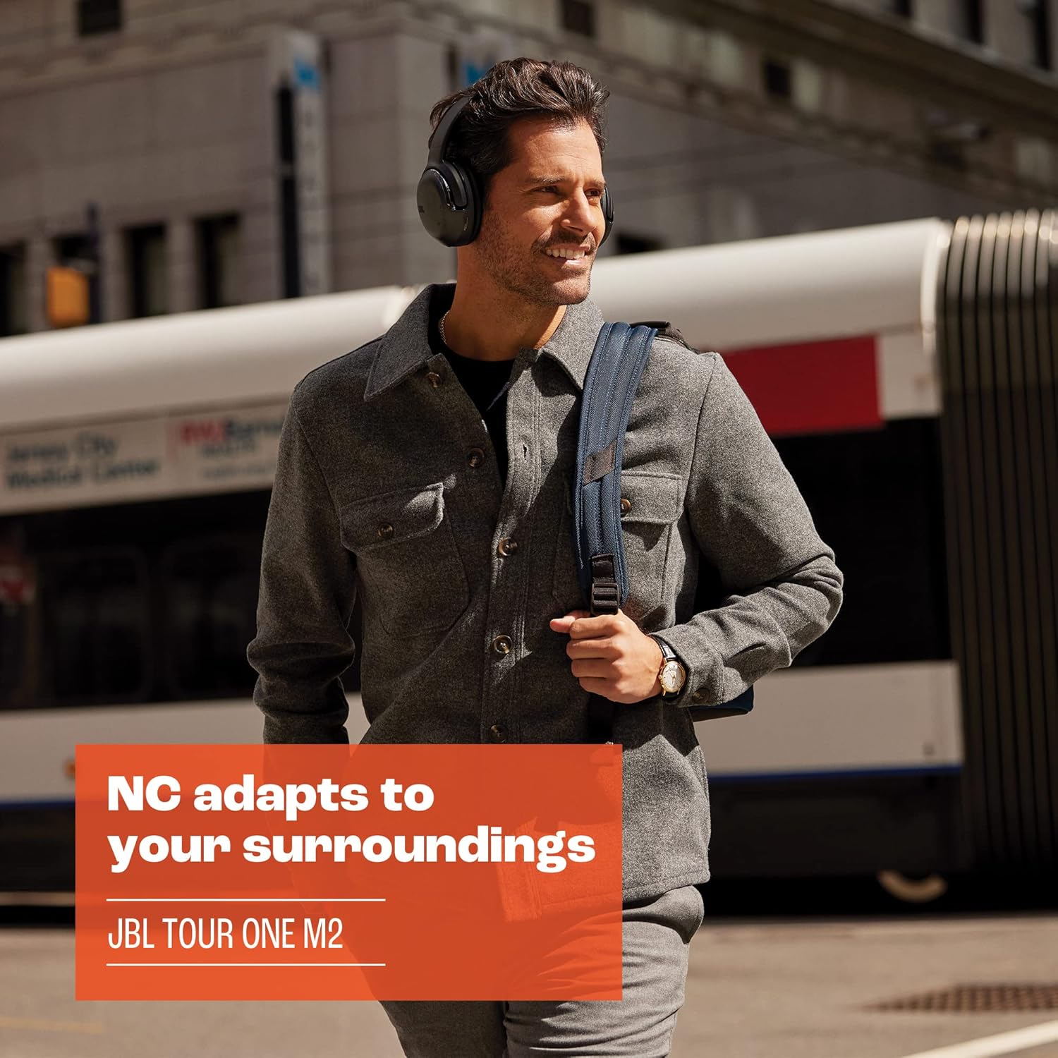 JBL Tour One M2 - Wireless Over-Ear Noise Cancelling Headphones (Black), Medium image 5
