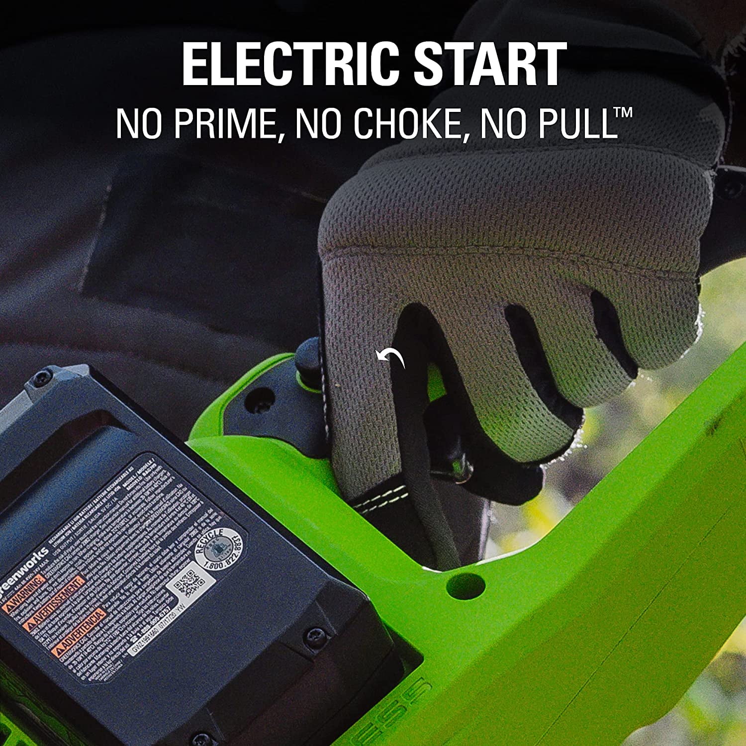 Greenworks 48V (2x24V) 16" Brushless Chainsaw + (2) 4Ah USB Batteries & Dual Port Charger 2018002 image 11