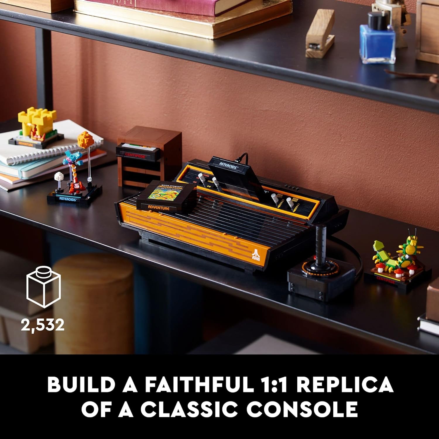 LEGO Icons Atari 2600 Building Set 10306 - Retro Video Game Console and Gaming Cartridge Replicas, Featuring Minifigure and Joystick, Nostalgic 80s Gift for Gamers and Adults image 2