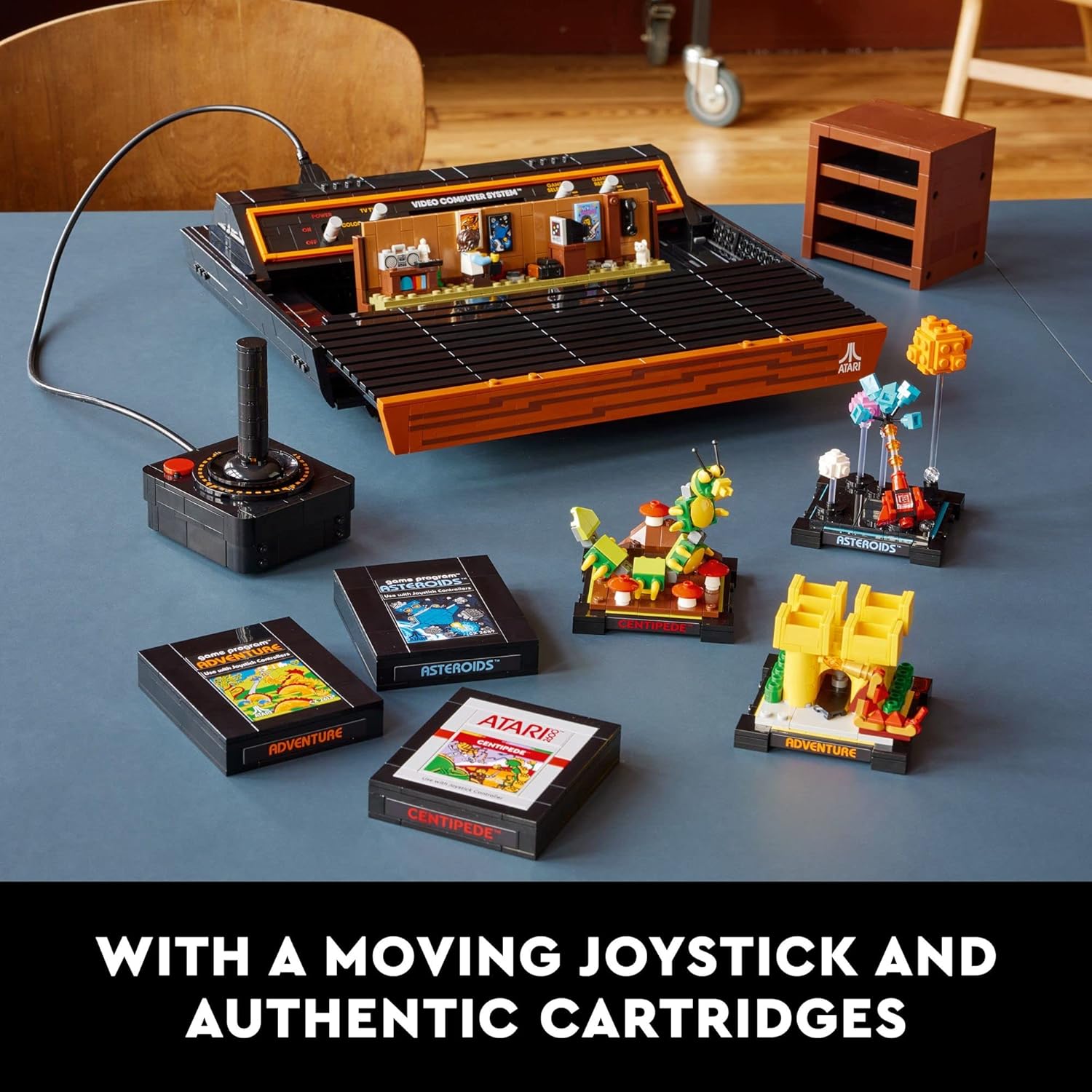 LEGO Icons Atari 2600 Building Set 10306 - Retro Video Game Console and Gaming Cartridge Replicas, Featuring Minifigure and Joystick, Nostalgic 80s Gift for Gamers and Adults image 3