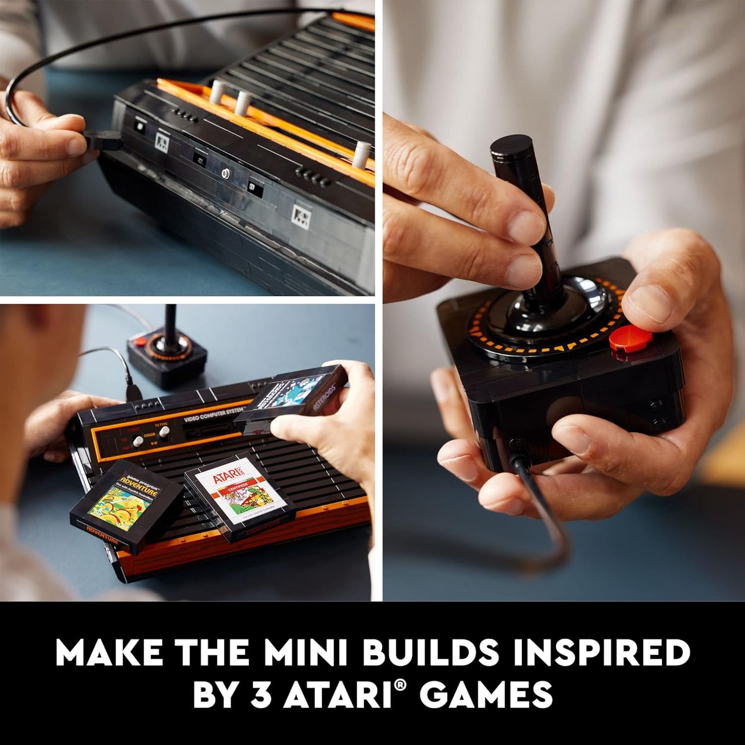 LEGO Icons Atari 2600 Building Set 10306 - Retro Video Game Console and Gaming Cartridge Replicas, Featuring Minifigure and Joystick, Nostalgic 80s Gift for Gamers and Adults image 5