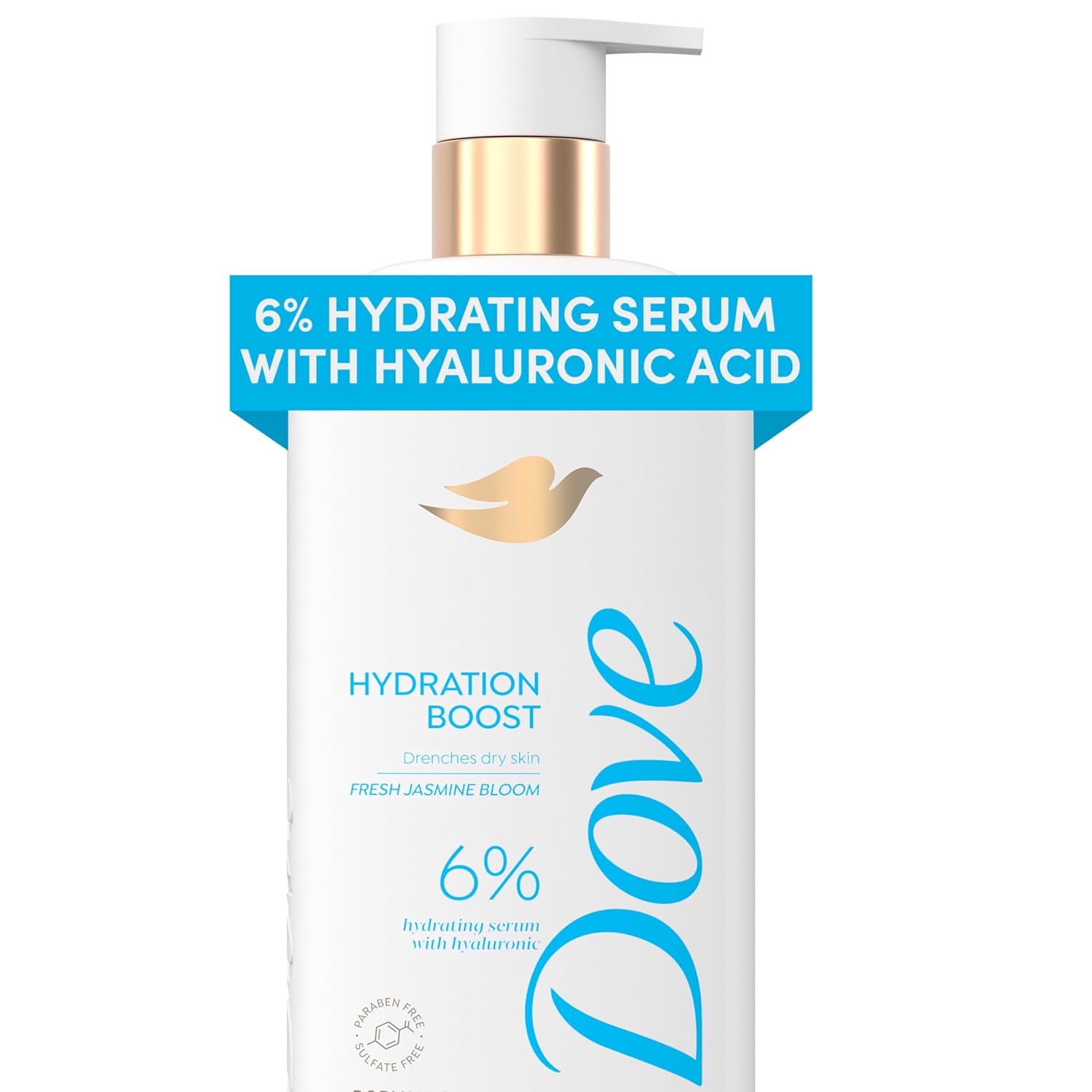 Dove Serum Body Wash Hydration Boost actively drenches dry skin with Hyaluronic Acid Serum 18.5 Fl Oz image 1