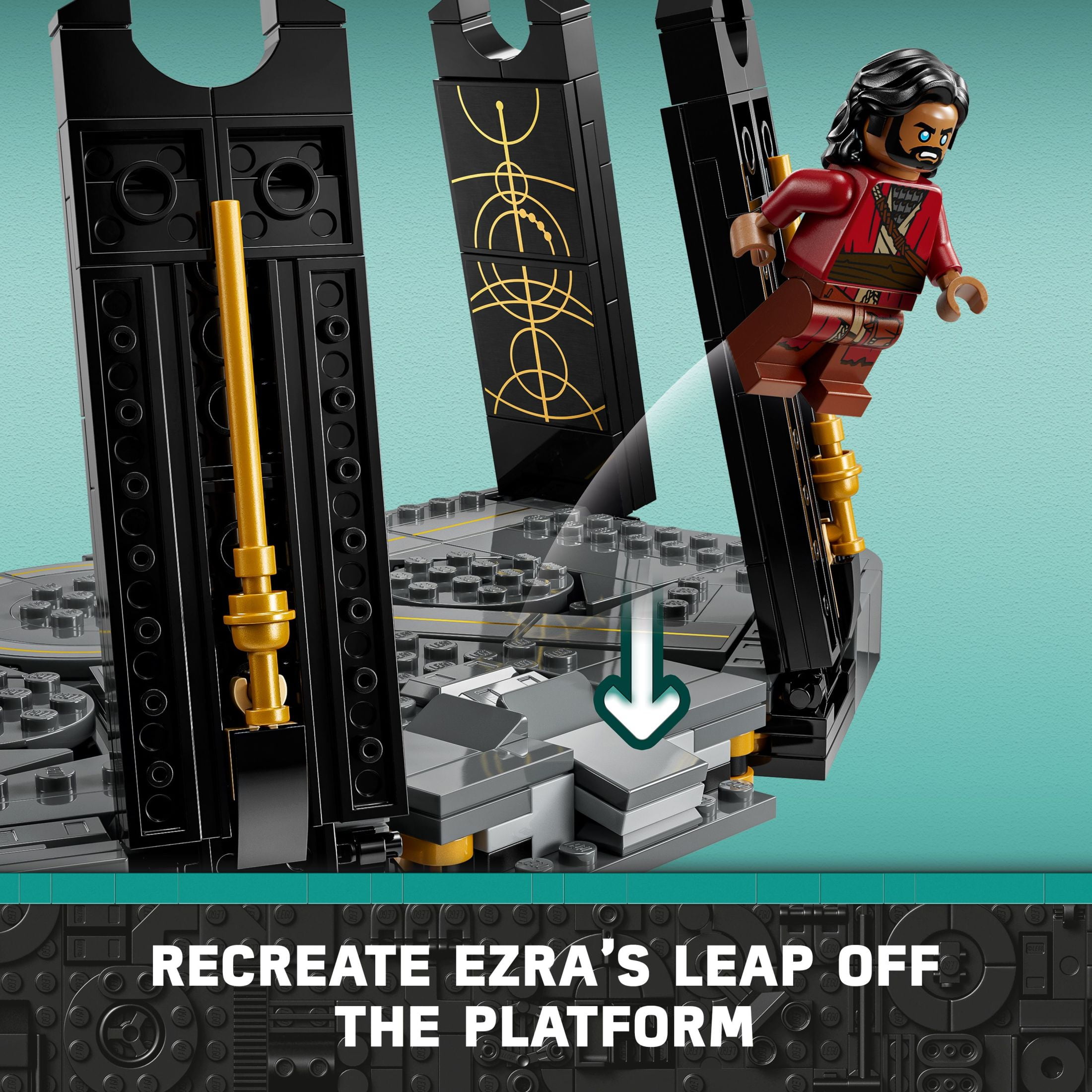 LEGO Star Wars Ahsoka Tano’s Duel on Peridea Building Toy, Gift for Kids with 5 Star Wars Minifigures, 75385 image 6