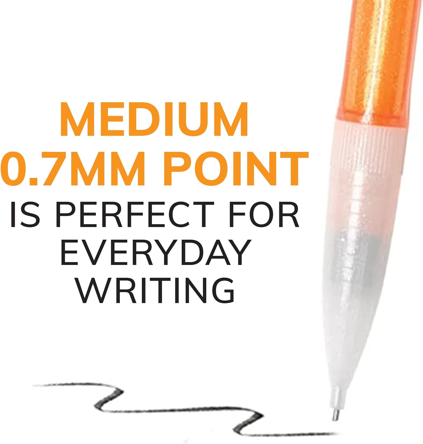 BIC Xtra-Sparkle Number 2 Mechanical Pencils With Erasers (MPLP241-BLK), Medium Point (0.7mm), 24-Count Pack, Cute Mechanical Pencils For Girls, Boys and Adults (Barrel Colors May Vary) image 3