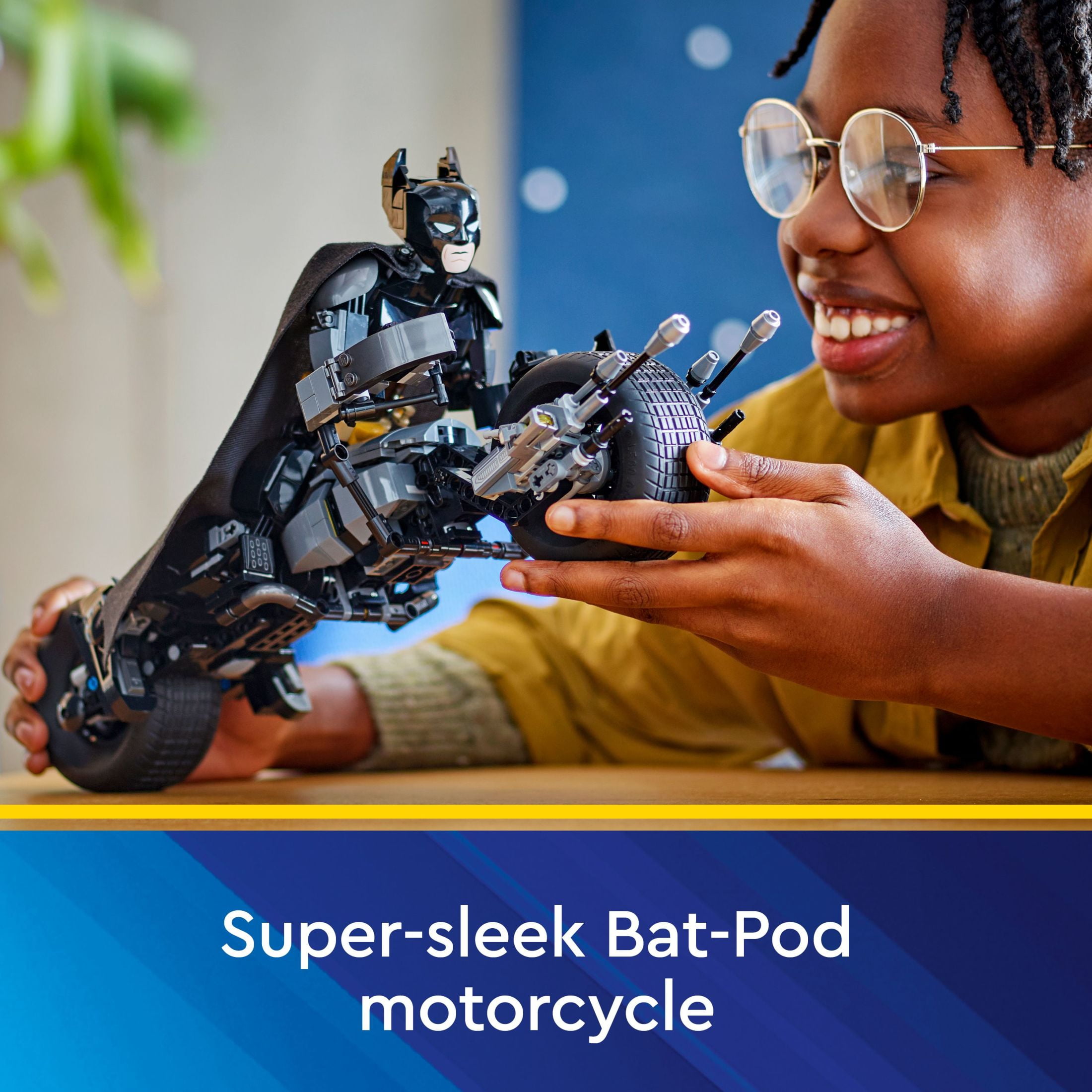 LEGO DC Batman: Batman Construction Figure & Bat-Pod Bike, The Dark Knight Action Figure and Motorcycle, Superhero Toy Gift for Kids, 76273 image 5