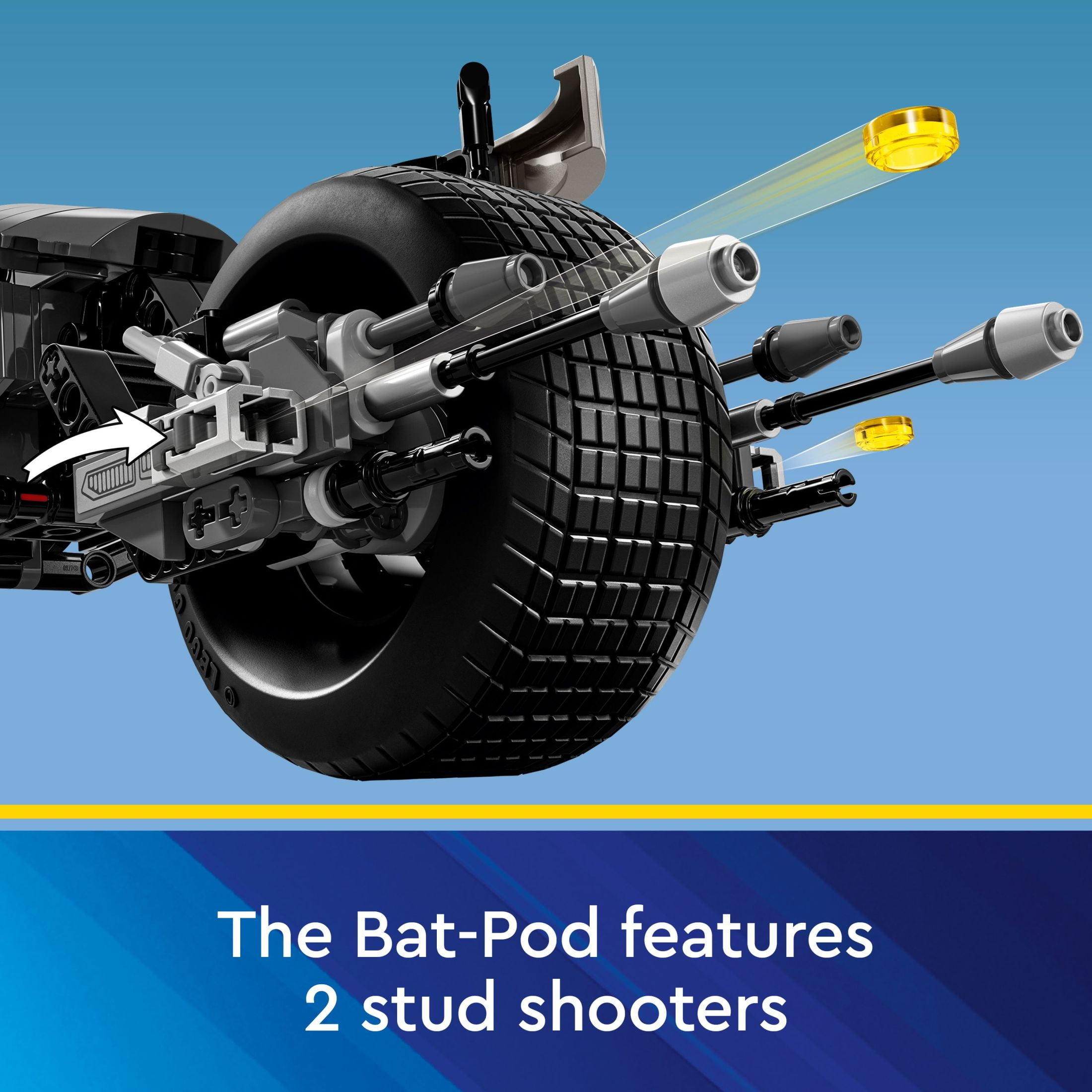 LEGO DC Batman: Batman Construction Figure & Bat-Pod Bike, The Dark Knight Action Figure and Motorcycle, Superhero Toy Gift for Kids, 76273 image 6