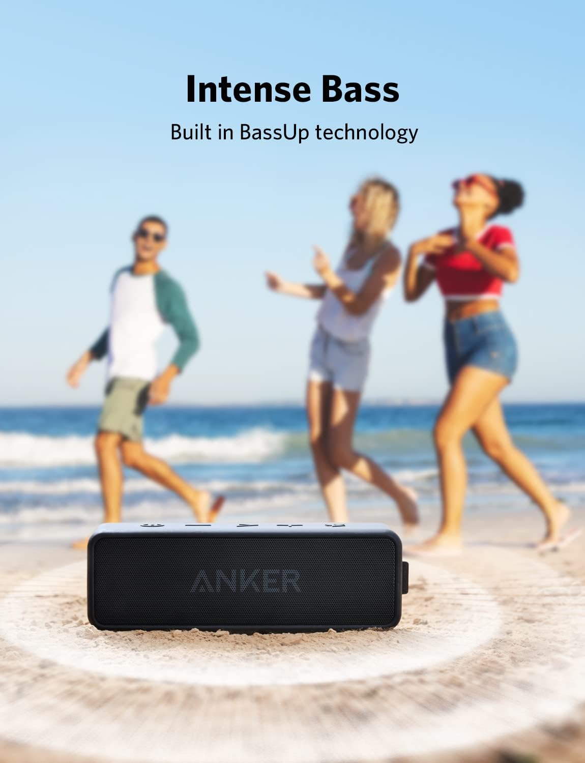 Anker Soundcore 2 Portable Bluetooth Speaker with Stereo Sound, Bluetooth 5, Bassup, IPX7 Waterproof, 24-Hour Playtime, Wireless Stereo Pairing, Speaker for Home, Outdoors, Travel image 6