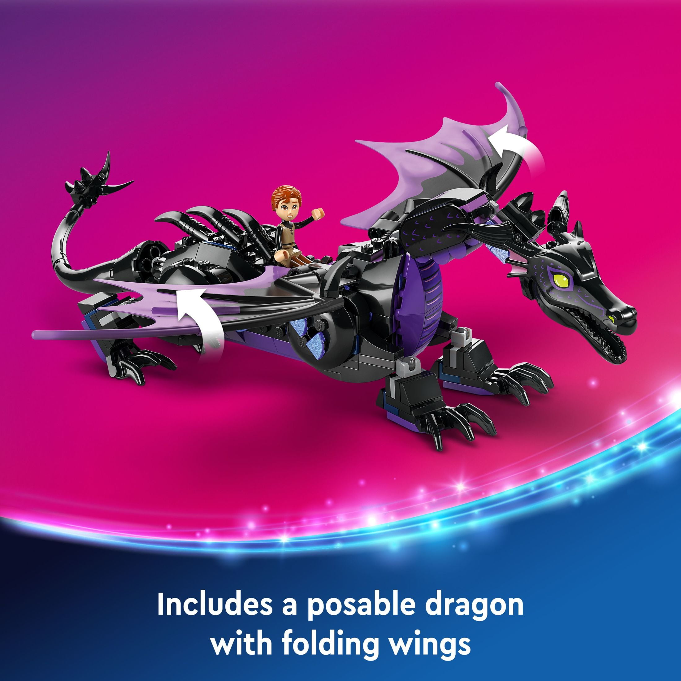LEGO Disney Princess Maleficent’s Dragon Form Building Set for Kids, Gift for Sleeping Beauty Fans, Disney Princess Castle Toy, 43240 image 4