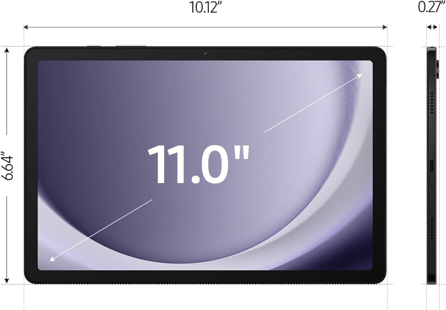 Samsung Galaxy Tab A9+ Tablet 11” 64GB Android Tablet, Big Screen, Quad Speakers, Upgraded Chipset, Multi Window Display, Slim, Light, Durable Design, US Version, 2024, Graphite image 4