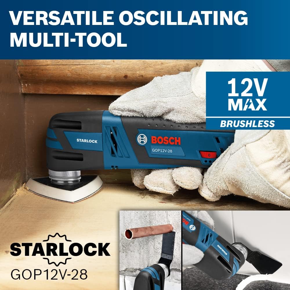 BOSCH GXL12V-270B22 12V Max 2-Tool Combo Kit with Chameleon Drill/Driver Featuring 5-In-1 Flexiclick® System and Starlock® Oscillating Multi-Tool image 6