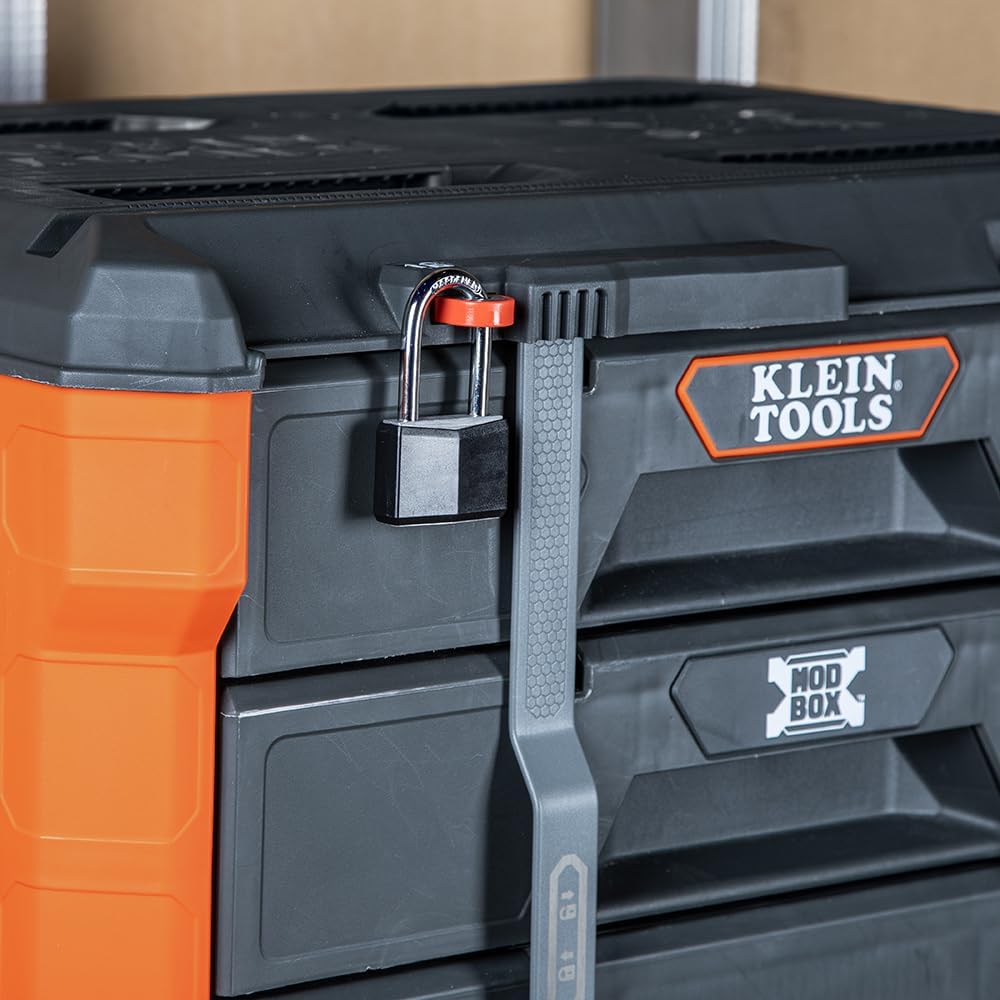 Klein Tools 54823MB MODbox 3-Drawer Tool Box Organizer, Heavy-Duty Tool Storage, Stackable Module, 50-Pound Capacity image 13