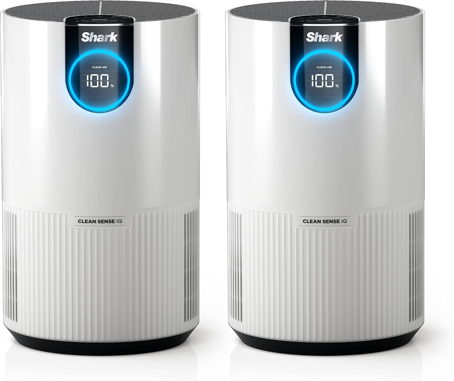 Shark Air Purifiers For Home Pets, 2 Pack, Allergies, Pet Hair, HEPA Air Filter, 500 Sq Ft, Small Room, Bedroom, Odor Eliminator Clean Sense, Captures 99.98% of Particles, Pet Dander, Fur, HP102PK2 image 1