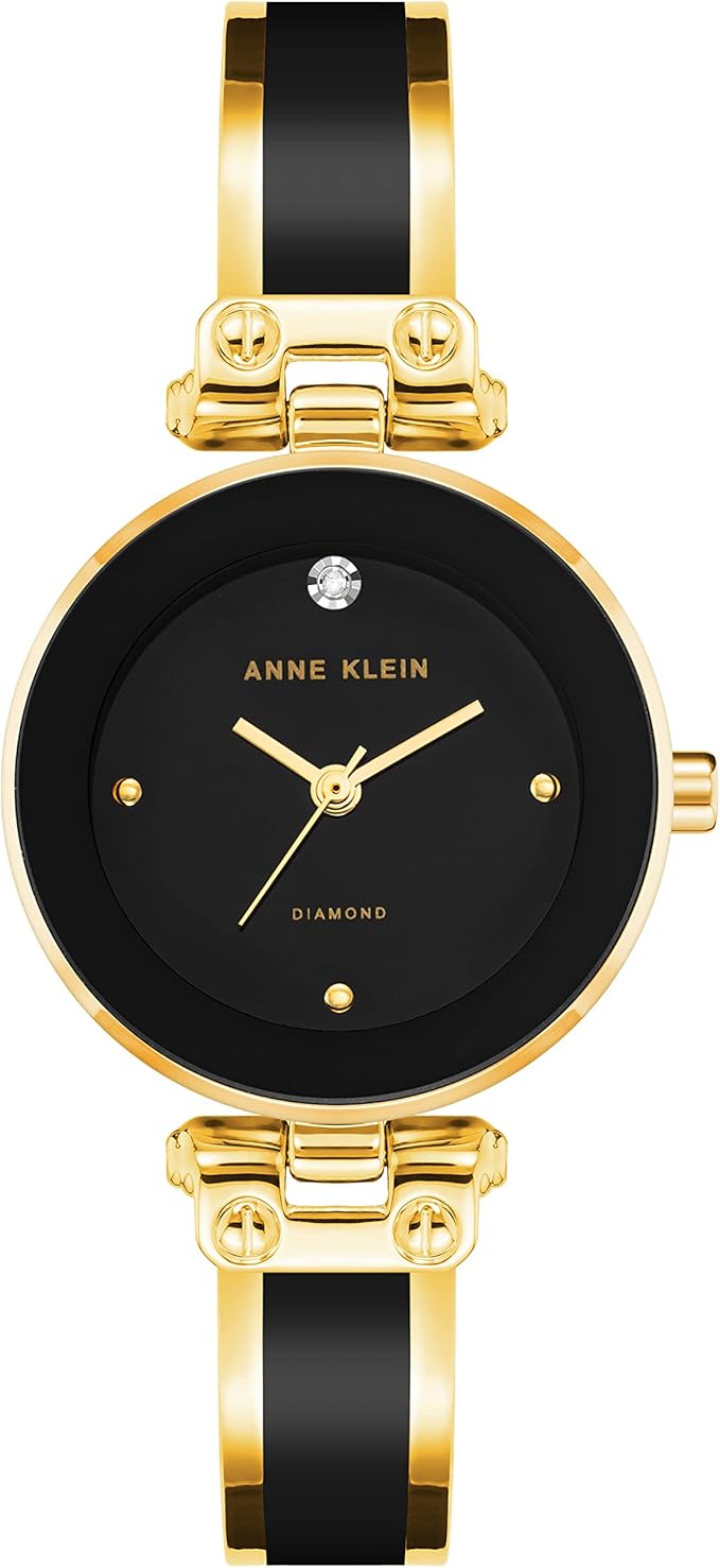 Anne Klein Women's Genuine Diamond Dial Bangle Watch image 1