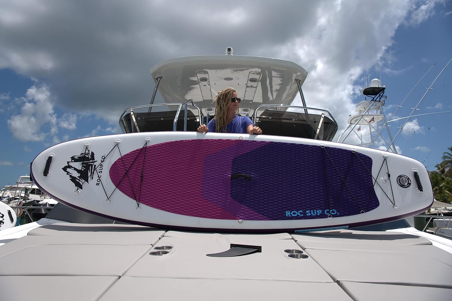 Roc Inflatable Stand Up Paddle Boards with Premium SUP Paddle Board Accessories, Wide Stable Design, Non-Slip Comfort Deck for Youth & Adults image 5