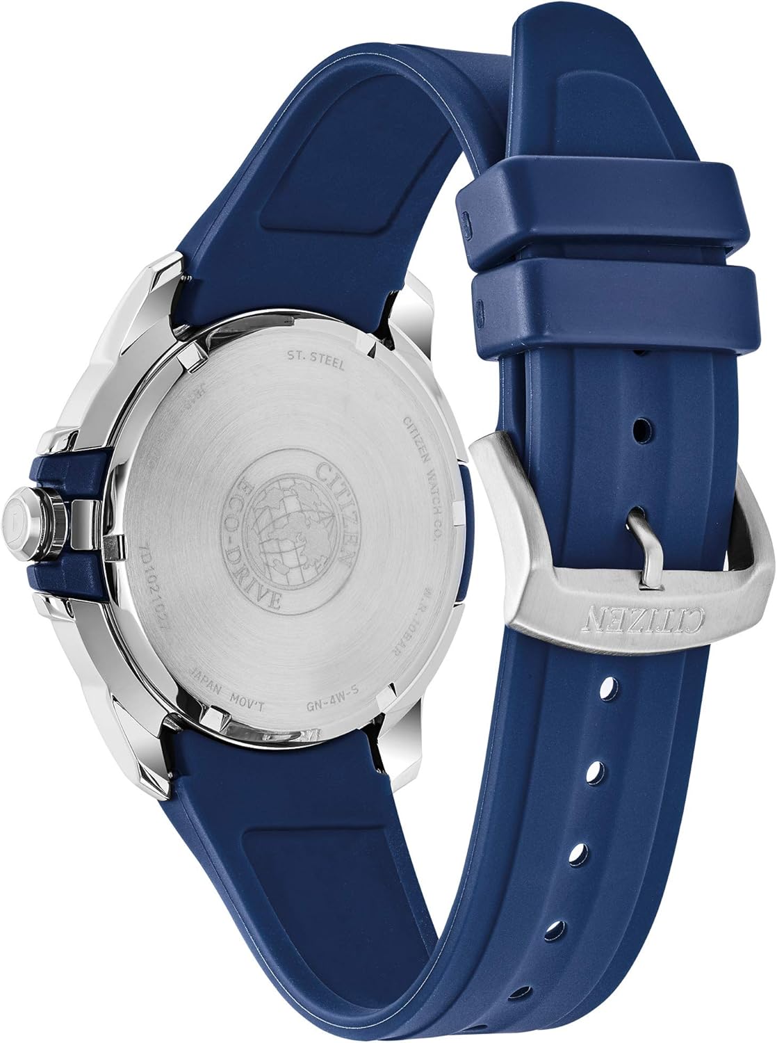 Citizen Men's Eco-Drive Weekender Watch in Stainless Steel with Blue Polyurethane strap, Blue Dial (Model: AW1158-05L) image 3