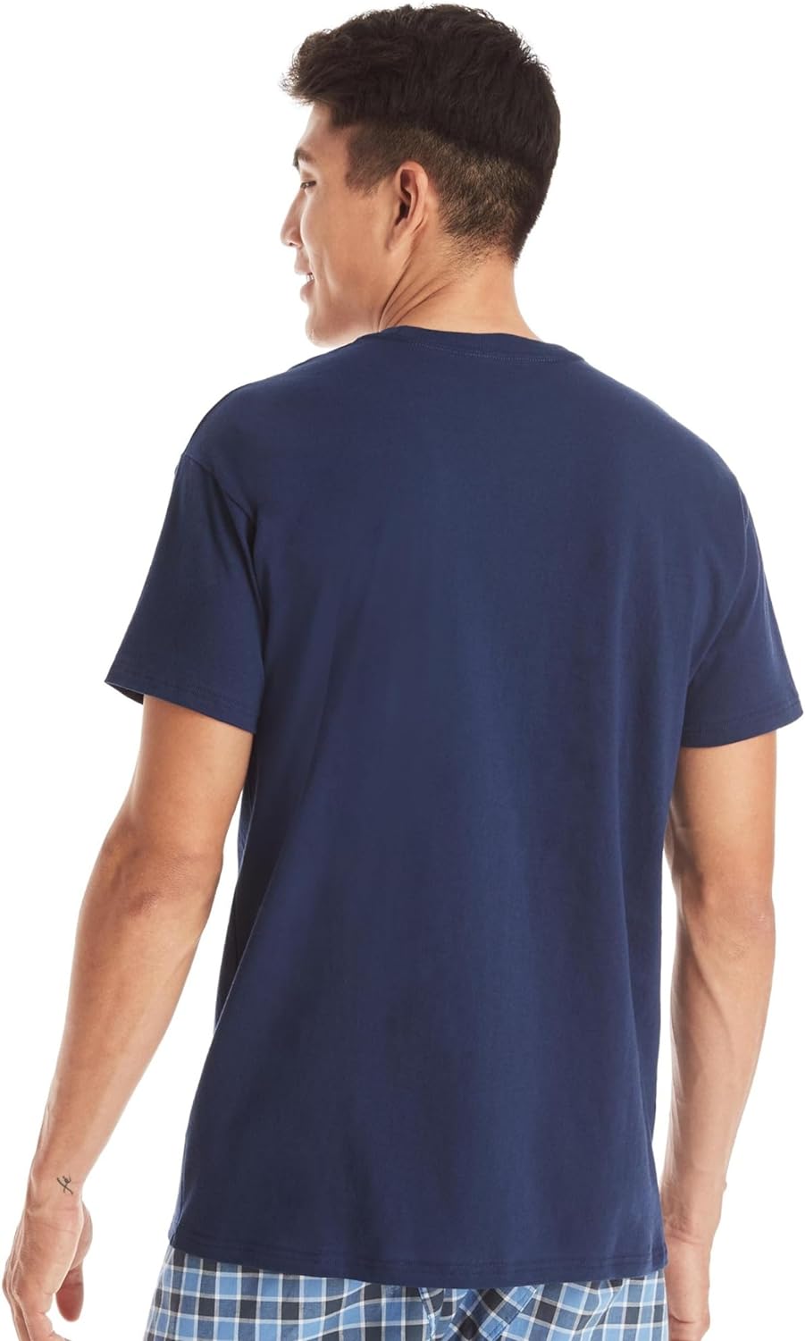 Hanes Men's Pocket Undershirt Pack, Cotton Crew Neck T-Shirt, Moisture Wicking Tee, Assorted 6-Pack image 3