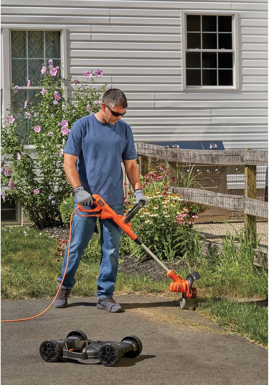 BLACK+DECKER 3-in-1 Corded Lawn Mower, String Trimmer & Edger, 12-Inch (BESTA512CM) image 8