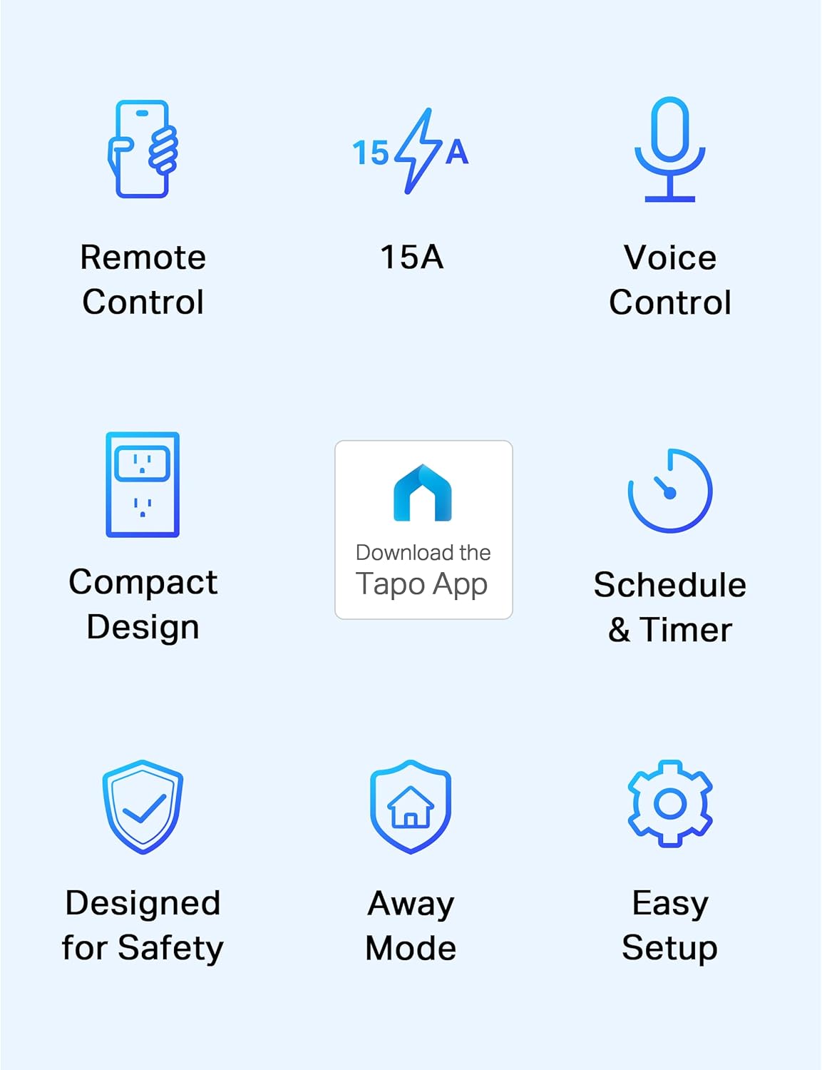 TP-Link Tapo Smart Plug Mini 15A, Smart Home Wi-Fi Plug, Super Easy Setup, Compatible with Alexa & Google Home, No Hub Required, UL Certified, 2.4G WiFi Only, White, Tapo P105(4-Pack) image 2