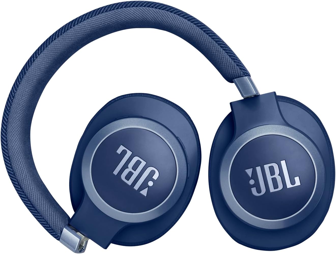 JBL Live 770NC - Wireless Over-Ear Headphones with True Adaptive Noise Cancelling with Smart Ambient, Up to 65 Hours of Battery Life, Comfort-fit Fabric Headband & Carrying Pouch (Blue) image 2