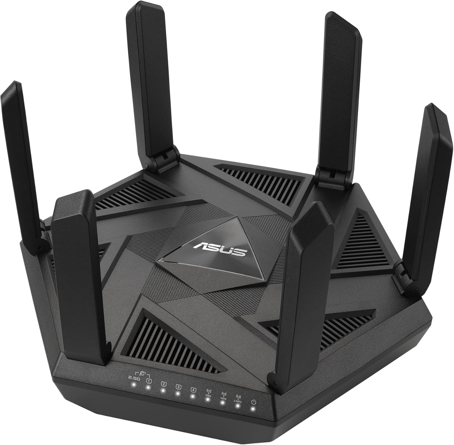 ASUS RT-AXE7800 Tri-band WiFi 6E (802.11ax) Router, 6GHz Band, ASUS Safe Browsing, Upgraded Network Security, Instant Guard, Built-in VPN Features, Parental Controls, 2.5G Port, AiMesh Support image 1