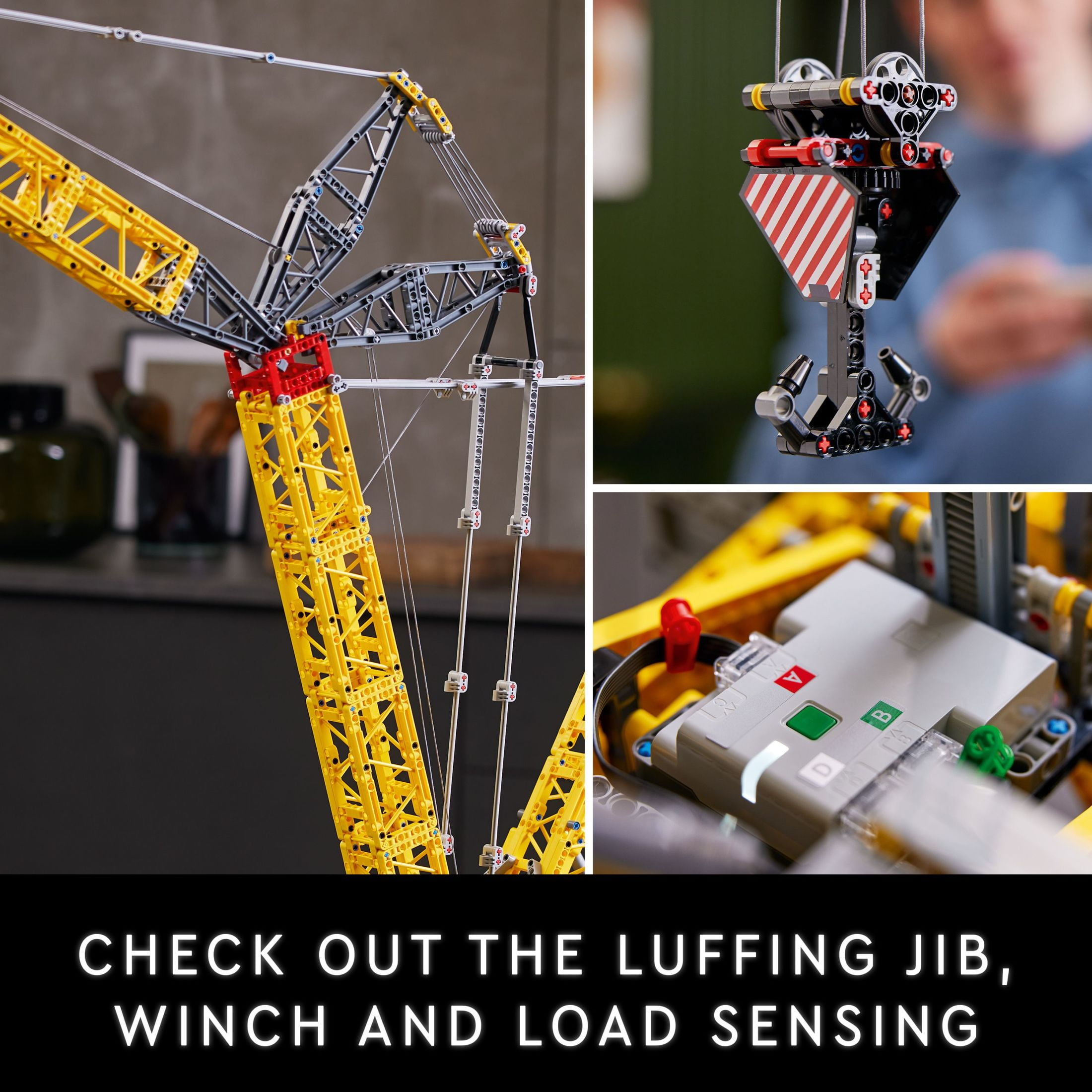 LEGO Technic Liebherr Crawler Crane LR 13000 42146 Advanced Building Kit for Adults, Build and Display this Model Crane, Incredible Details Including Winch System and Luffing Jib image 6