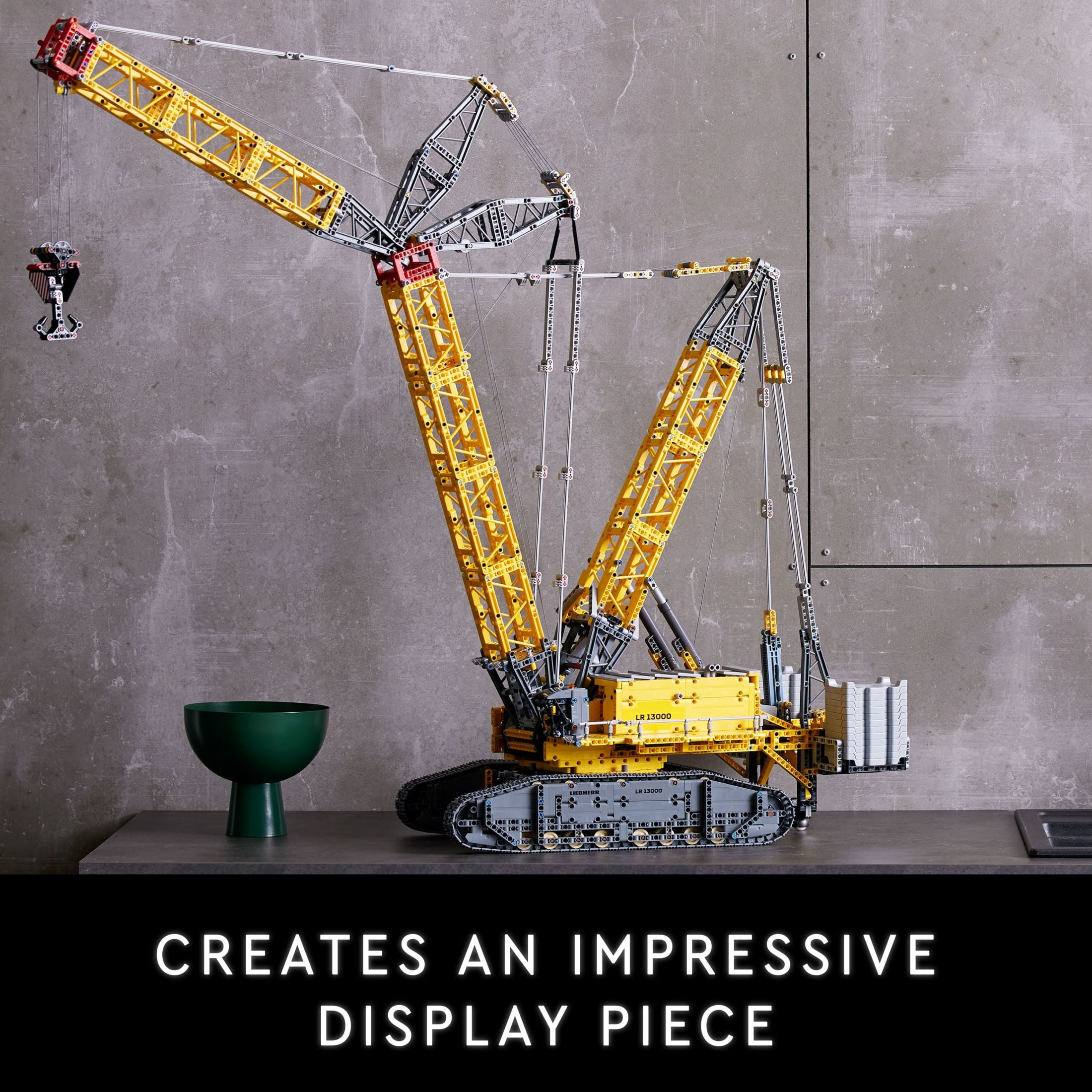LEGO Technic Liebherr Crawler Crane LR 13000 42146 Advanced Building Kit for Adults, Build and Display this Model Crane, Incredible Details Including Winch System and Luffing Jib image 7