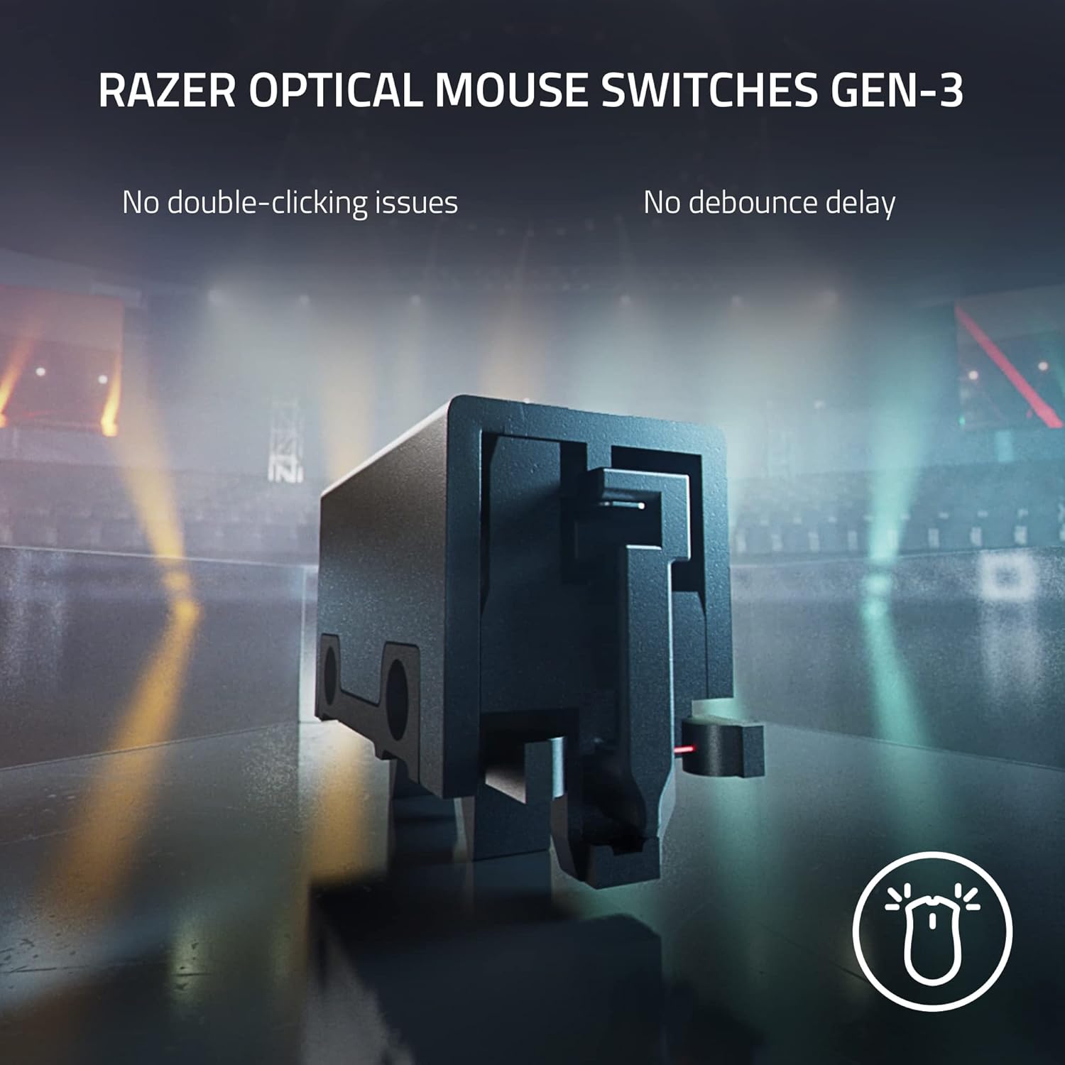 Razer DeathAdder V3 Pro Gaming Mouse: 63g Ultra Lightweight - Focus Pro 30K Optical Sensor - Fast Optical Switches Gen-3 - HyperSpeed Wireless - 5 Programmable Buttons - 90 Hr Battery - Black image 7