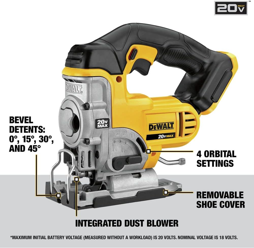DEWALT 20V MAX Jig Saw, Tool Only (DCS331B) image 2