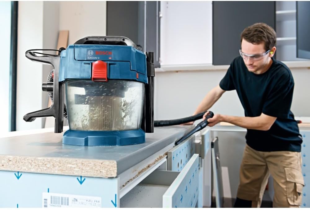 BOSCH GAS18V-3N 18 V 2.6-Gallon Wet/Dry Vacuum Cleaner with HEPA Filter (Bare Tool) image 3