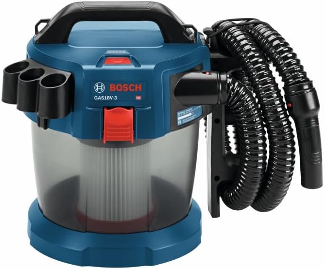 BOSCH GAS18V-3N 18 V 2.6-Gallon Wet/Dry Vacuum Cleaner with HEPA Filter (Bare Tool) image 9