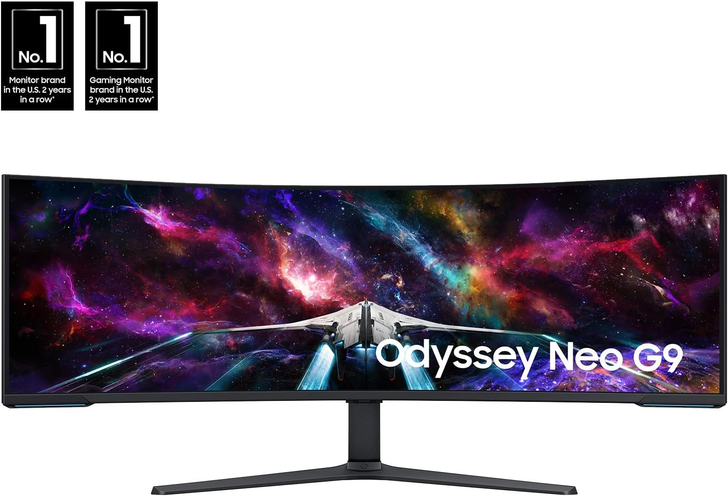 Samsung 57" Odyssey Neo G9 Series Dual 4K UHD 1000R Curved Gaming Monitor, 240Hz, 1ms with DisplayPort 2.1, Quantum Mini-LED, DisplayHDR 1000, AMD FreeSync Premium Pro, LS57CG952NNXZA image 2