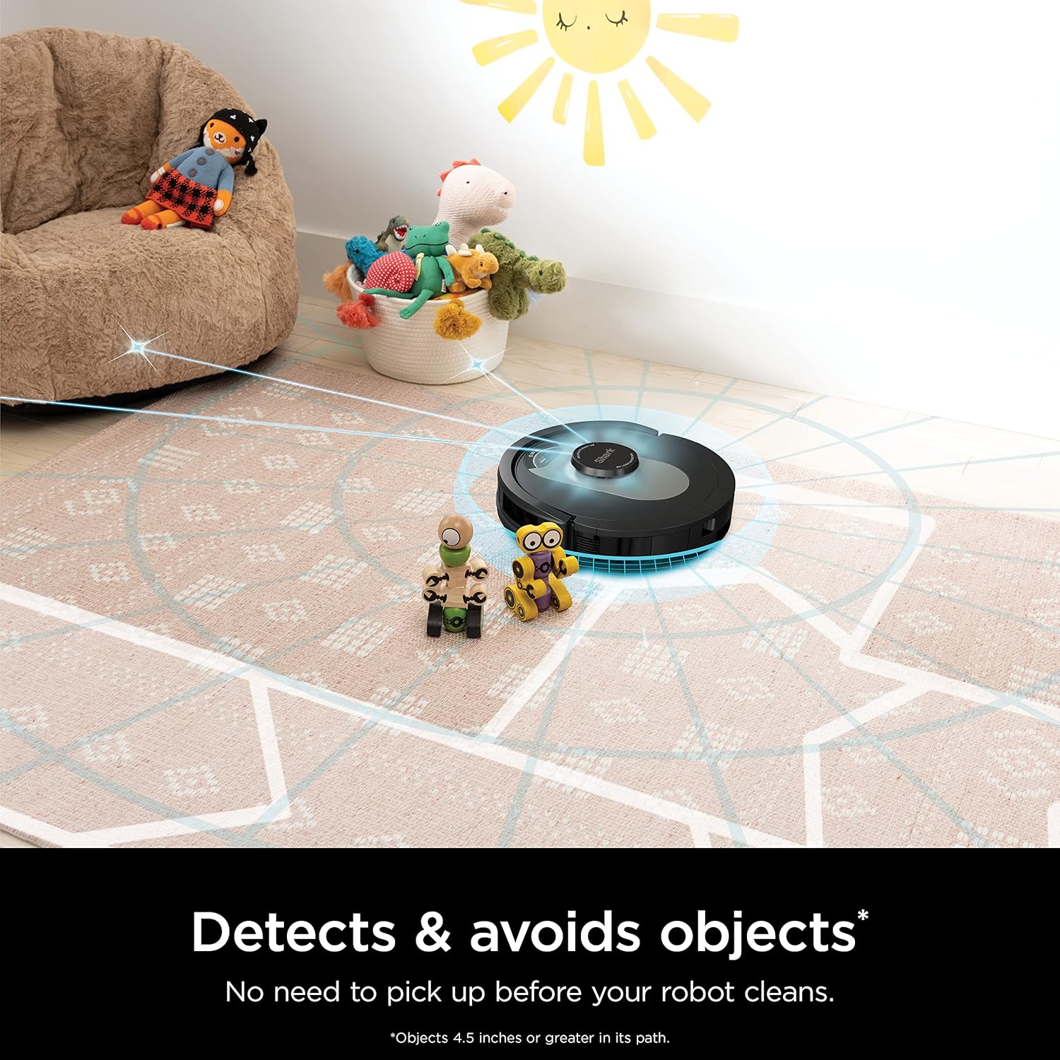 Shark AV2501AE AI Robot Vacuum with XL HEPA Self-Empty Base, Bagless, 60-Day Capacity, LIDAR Navigation, Perfect for Pet Hair, Compatible with Alexa, Wi-Fi Connected, Carpet & Hard Floor, Black image 7